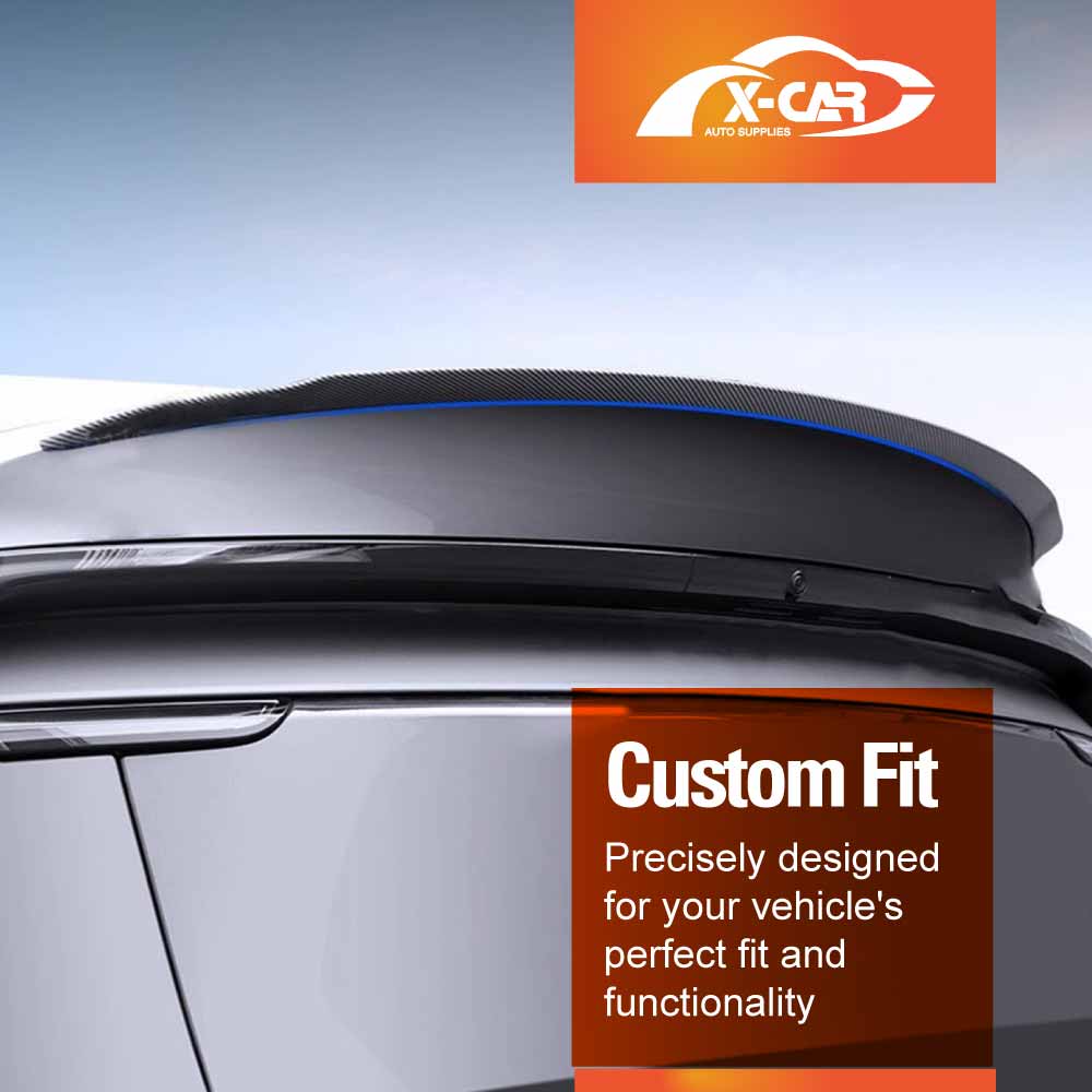 Sporty Carbon Fiber Style Spoiler for Tesla Model Y Juniper 2025-Onwards Rear Trunk Wing Lip Tail Performance Upgrade