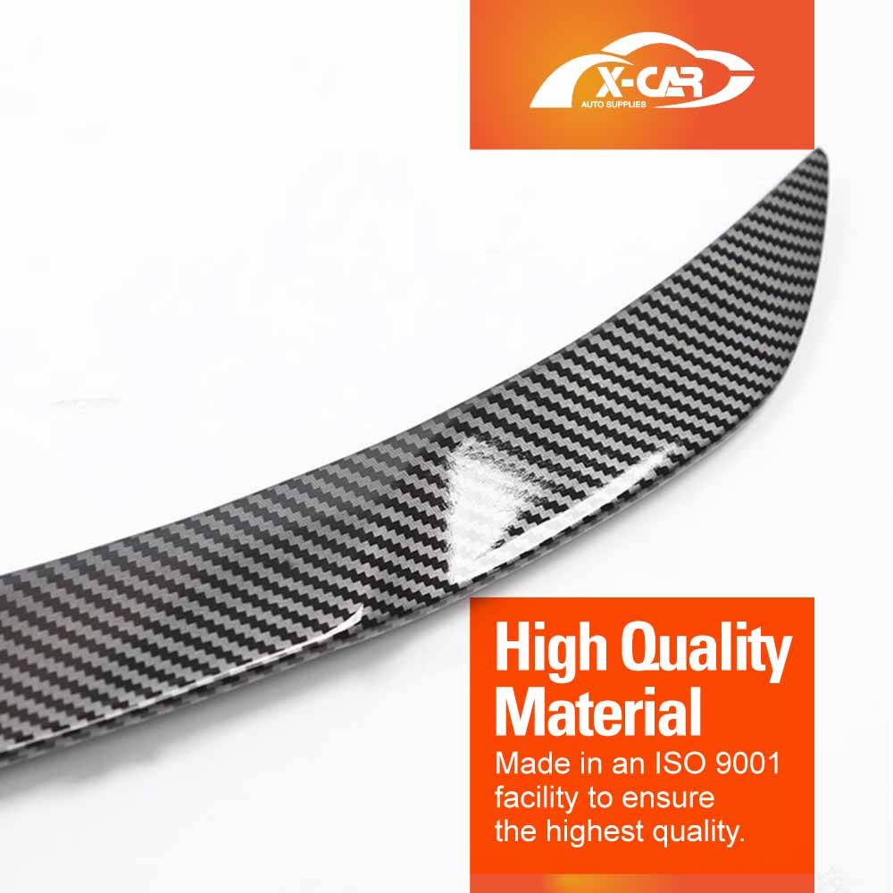 Sporty Carbon Fiber Style Spoiler for Tesla Model Y Juniper 2025-Onwards Rear Trunk Wing Lip Tail Performance Upgrade