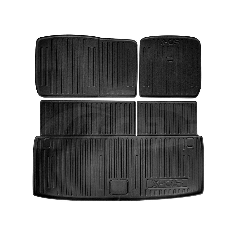 Boot Liners for Nissan Patrol 2012-2024 Y62 Series All Weather Heavy Duty Cargo Trunk Cover Mats Luggage Tray 3 Pcs Version