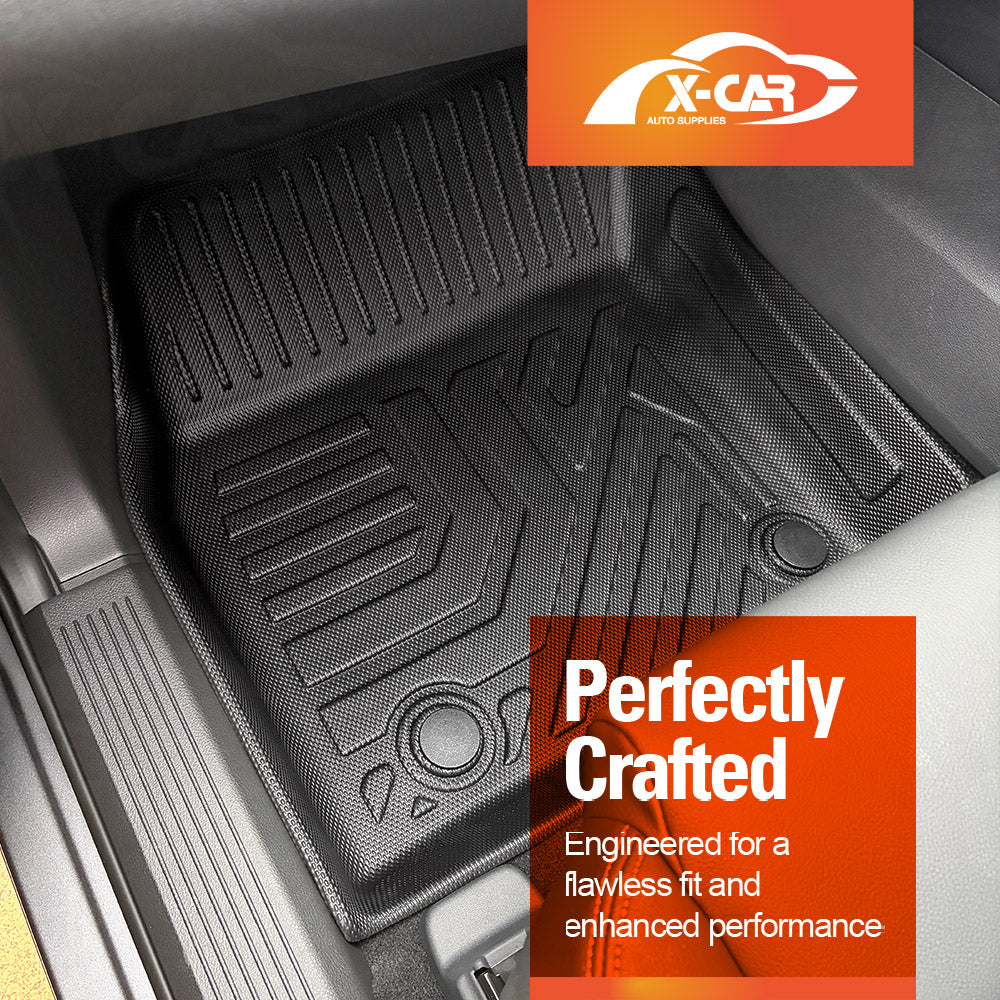 3D Floor Mats Boot Liner Set for Nissan X-trail Xtrail T33 5 Seats 2022-Onwards e-POWER All Weather Heavy Duty Cargo Kick Back Seat Cover