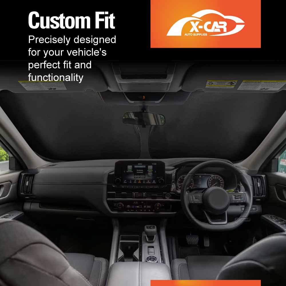 WindScreen Sun Shade for Nissan Pathfinder R53 2022-2025 Blocks UV Rays Foldable Custom Wind Screen Sun Visor Protector