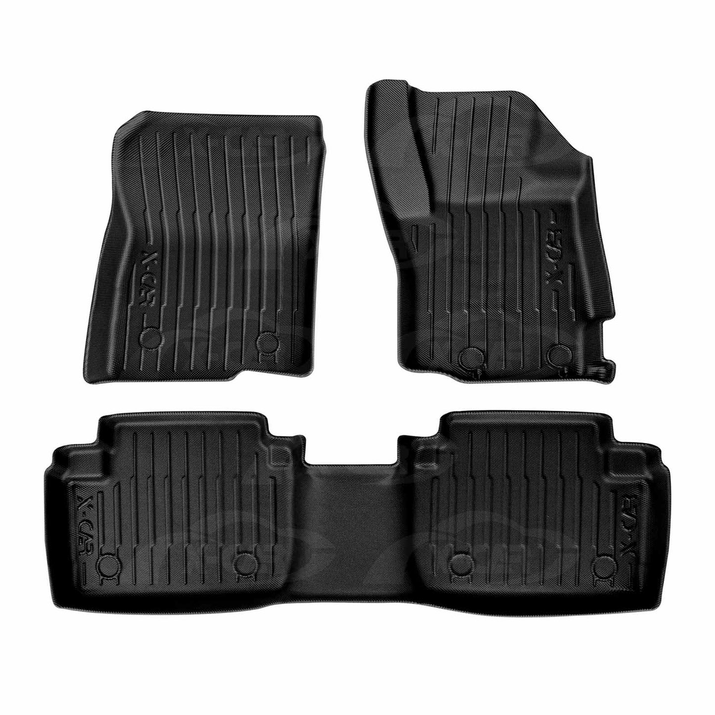 3D Floor Mats for Mitsubishi Outlander 2006-2012 Heavy Duty All Weather Car Waterproof Interior Protection Liner Set