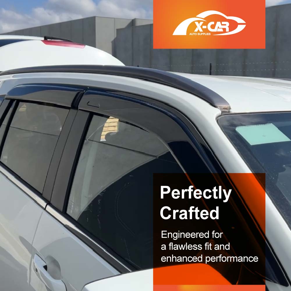 Weathershields for Isuzu MU-X MUX 2022-2025 Car Weather Shields Wind Deflectors Window Sun Visor 4 Pcs