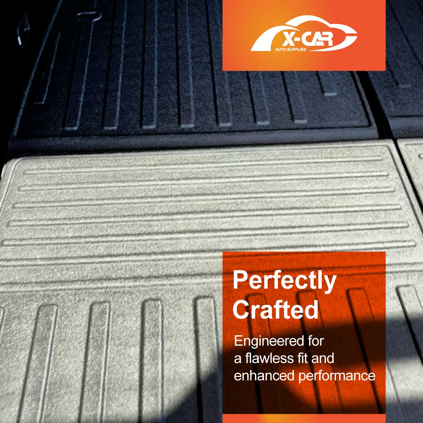 3 Pcs Boot Liner for Mitsubishi Outlander ZM Series 7 seater Petrol 2021-2025 Heavy Duty Cargo Trunk Mat Luggage Tray