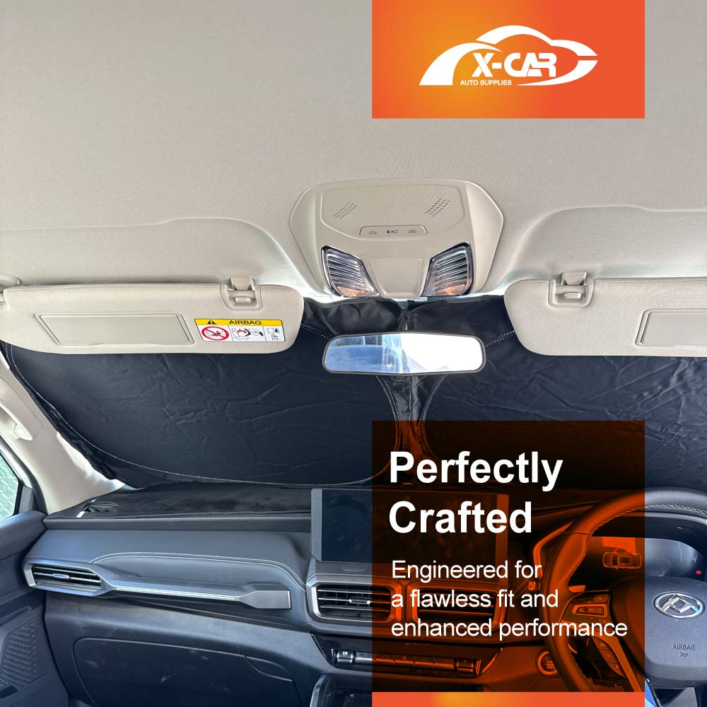 WindScreen Sun Shade for LDV D90 2025-Onwards Blocks UV Rays Foldable Custom Wind Screen Sun Visor Protector