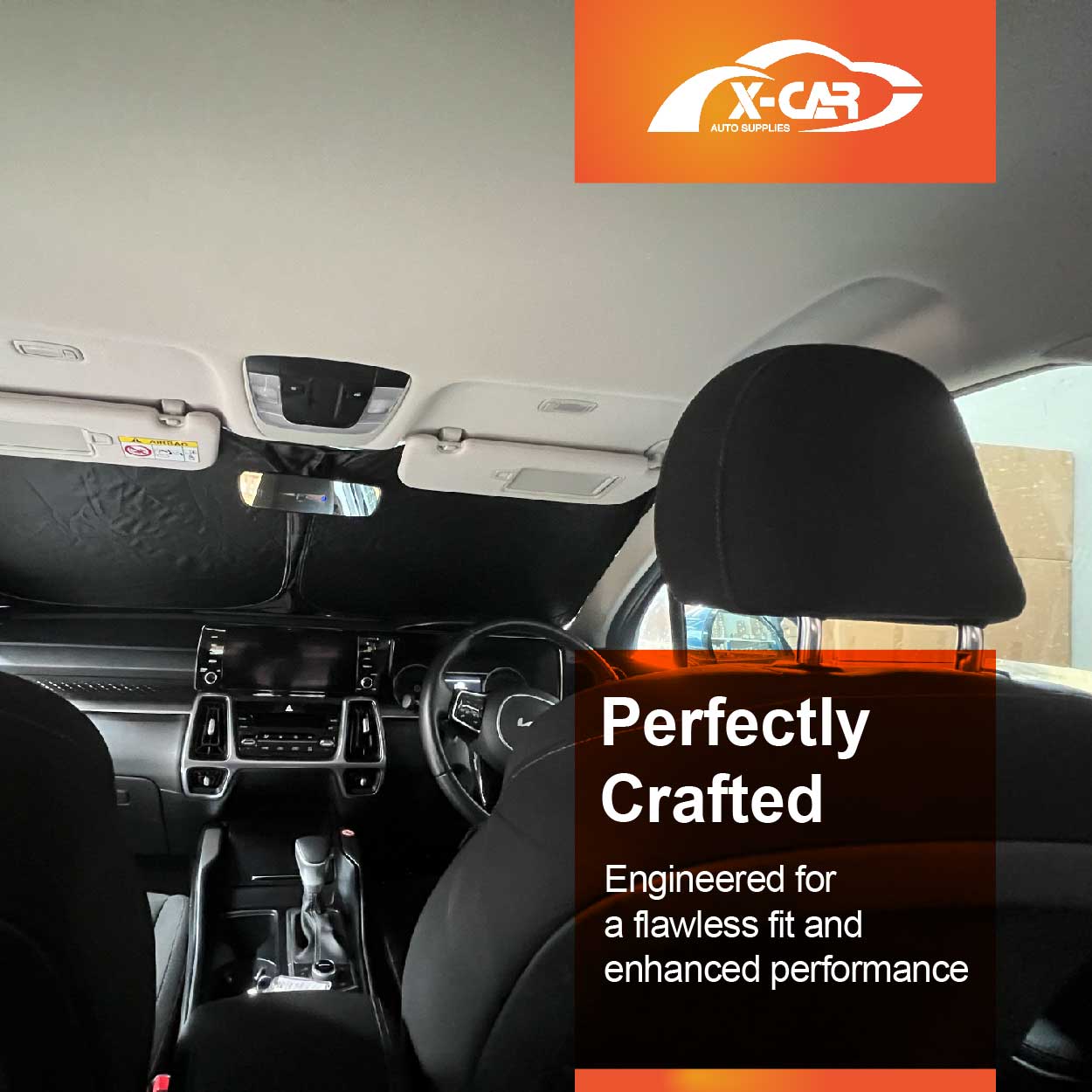WindScreen Sun Shade for Kia Sorento 2020-2025 Blocks UV Rays Foldable Custom Wind Screen Sun Visor Protector