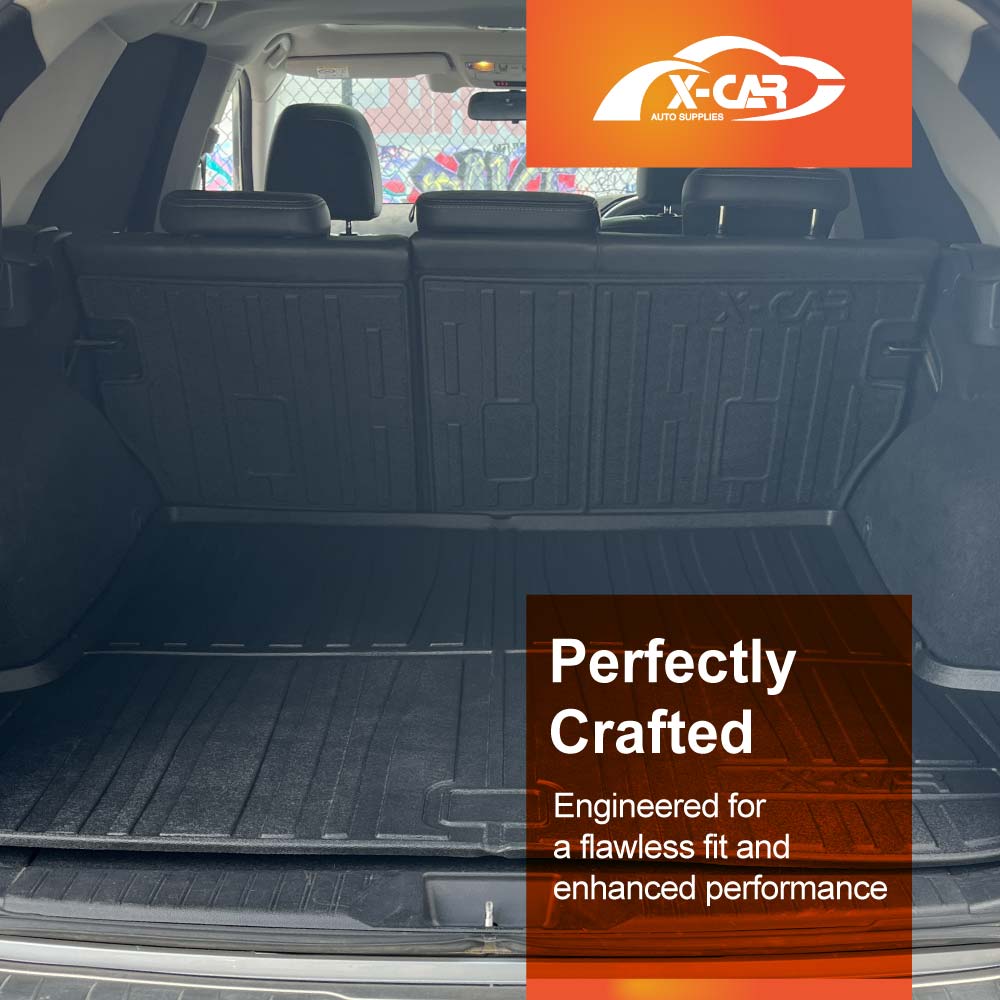 3D Floor Mats Boot Liner Set for Subaru Outback 2020-Onwards All Weather Heavy Duty Cargo Kick Mats Back Seat Protector Cover