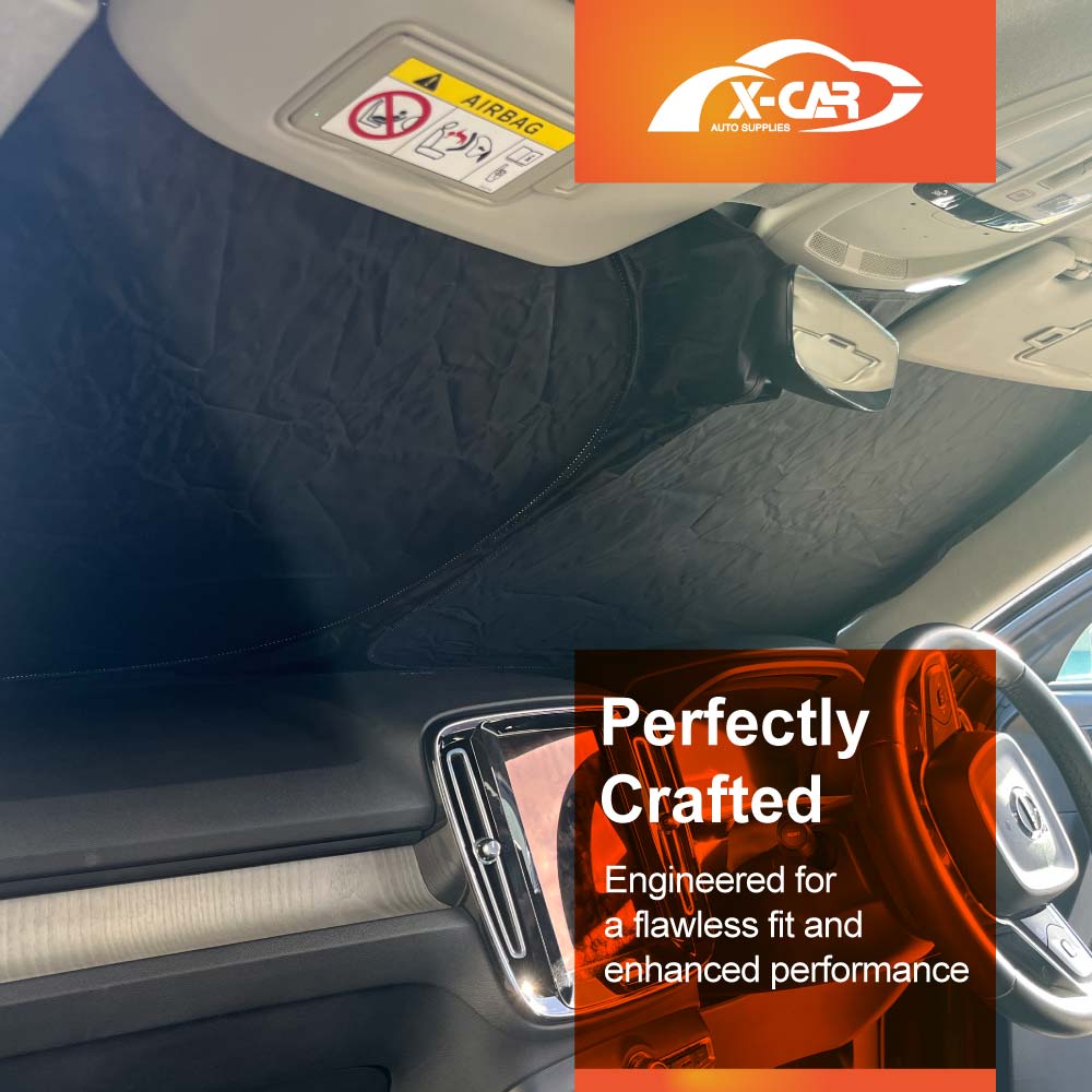 WindScreen Sun Shade for Volvo XC40 2018-Onwards Blocks UV Rays Foldable Custom Wind Screen Sun Visor Protector