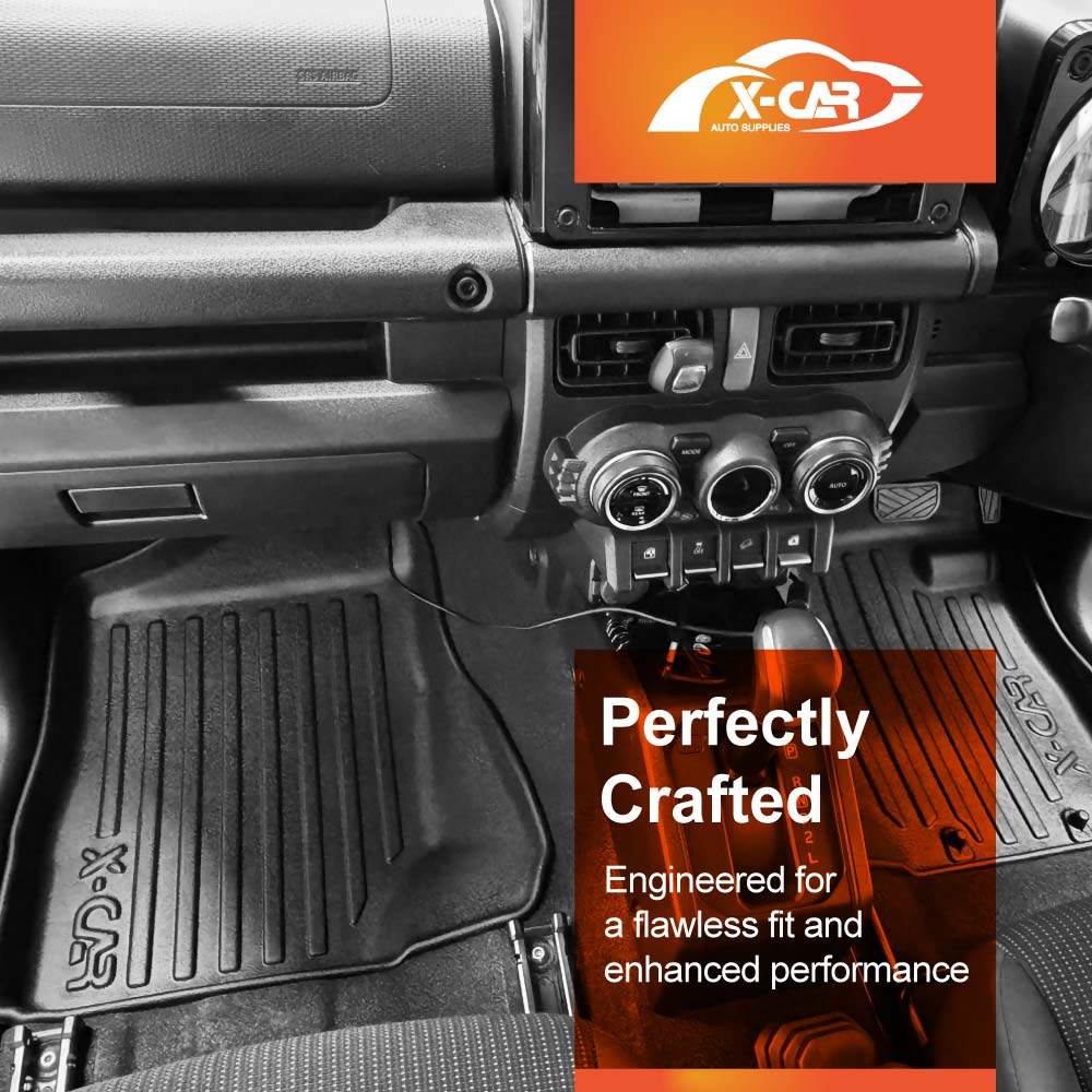 3D Floor Mats Boot Liner for Suzuki Jimny XL 5-Door 2023-2025 Auto Transmission All Weather Heavy Duty Cargo Car Trunk Luggage Tray