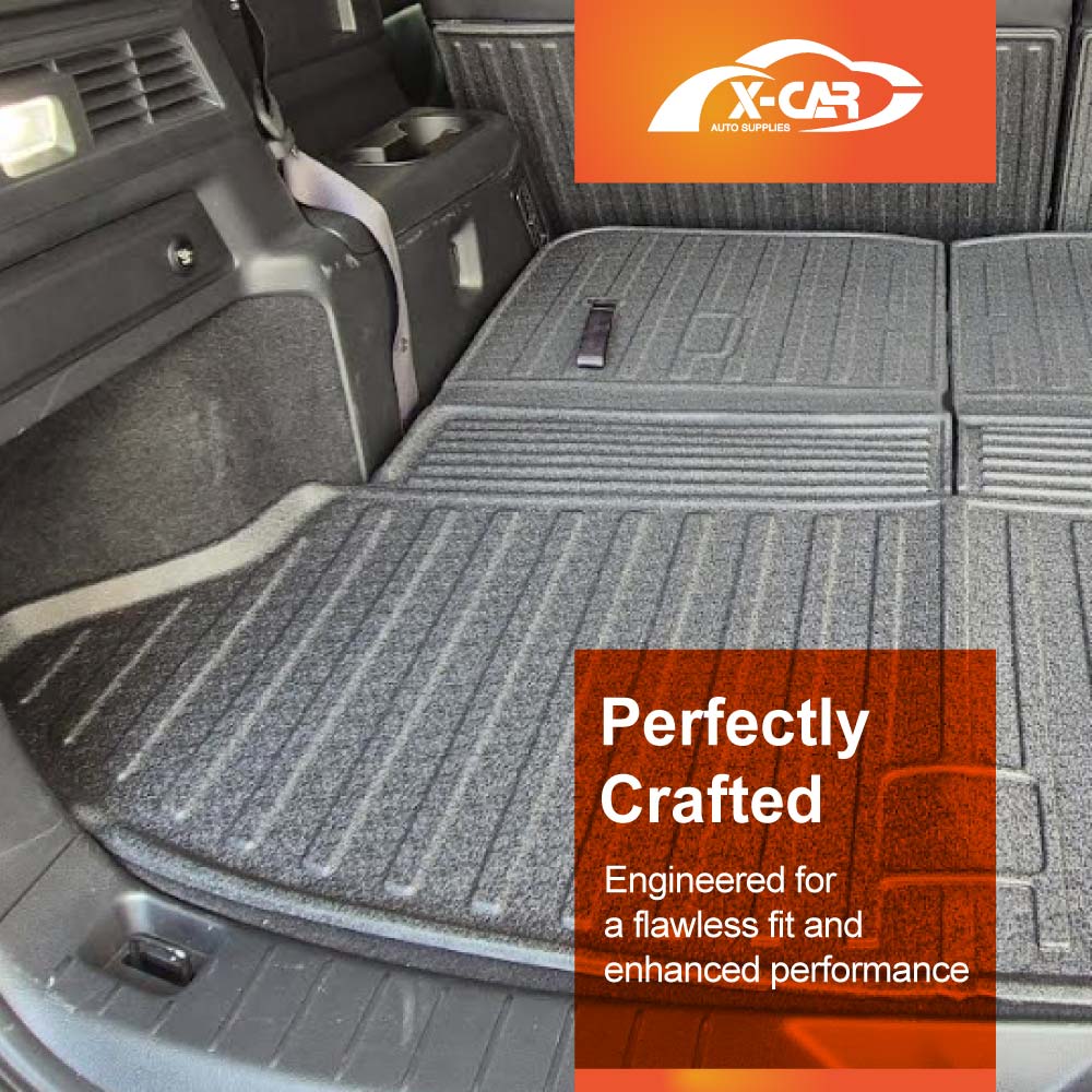 3 Pcs Boot Liners for Mazda CX-80 CX80 2024-Onwards All Weather Heavy Duty Cargo Trunk Cover Mat Luggage Tray Car Accessories