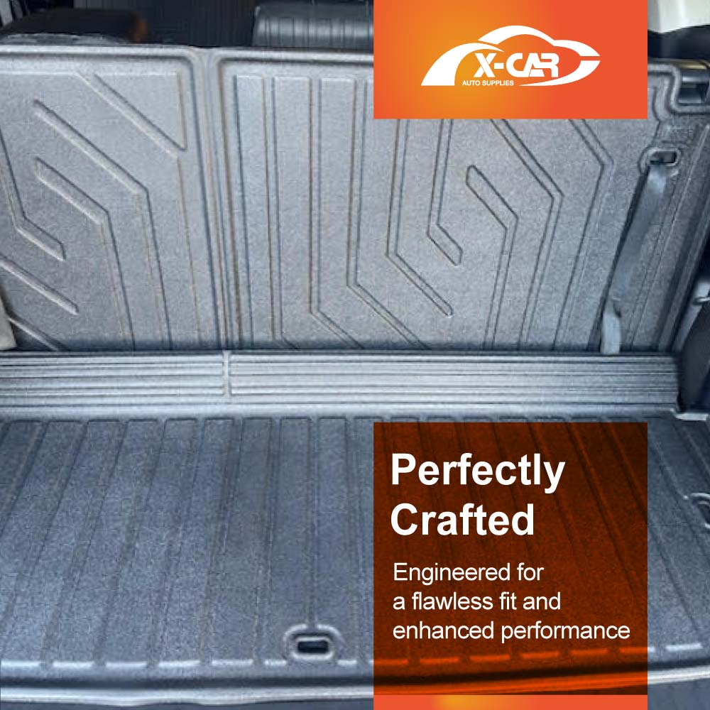 3D Floor Mats Boot Liner for Toyota Kluger 2021-2025 All Weather Heavy Duty Cargo Car Trunk Luggage Tray