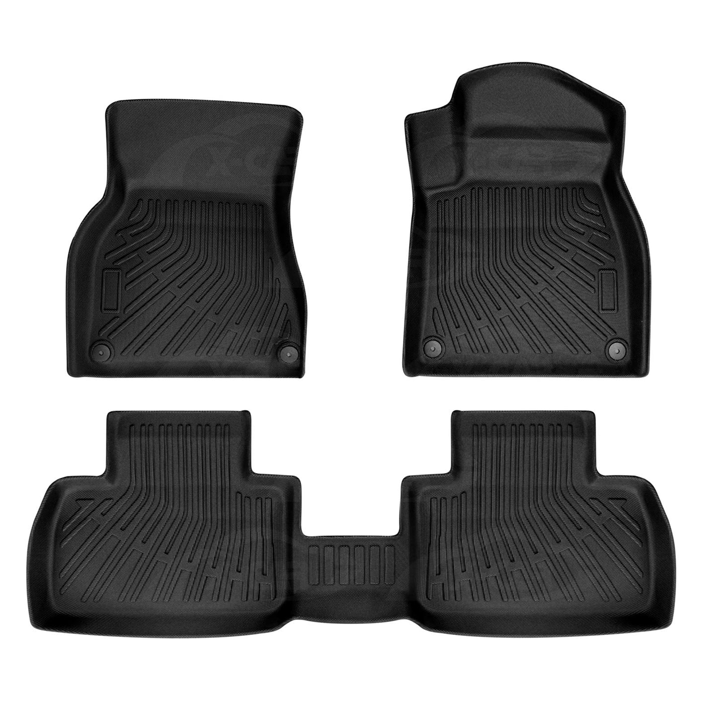 3D Floor Mats for Porsche Macan Electric 2024-Onwards Heavy Duty All Weather Car Waterproof Interior Protection Liner Set