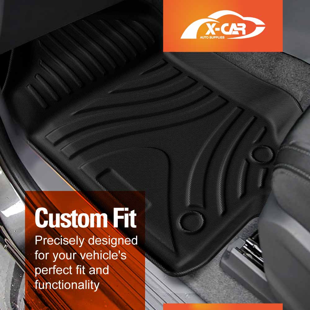 3D Floor Mats for Ford Ranger PX PX2 PX3 Single Cab 2011-2022 Heavy Duty All Weather Car Mats Carpet Liner Set