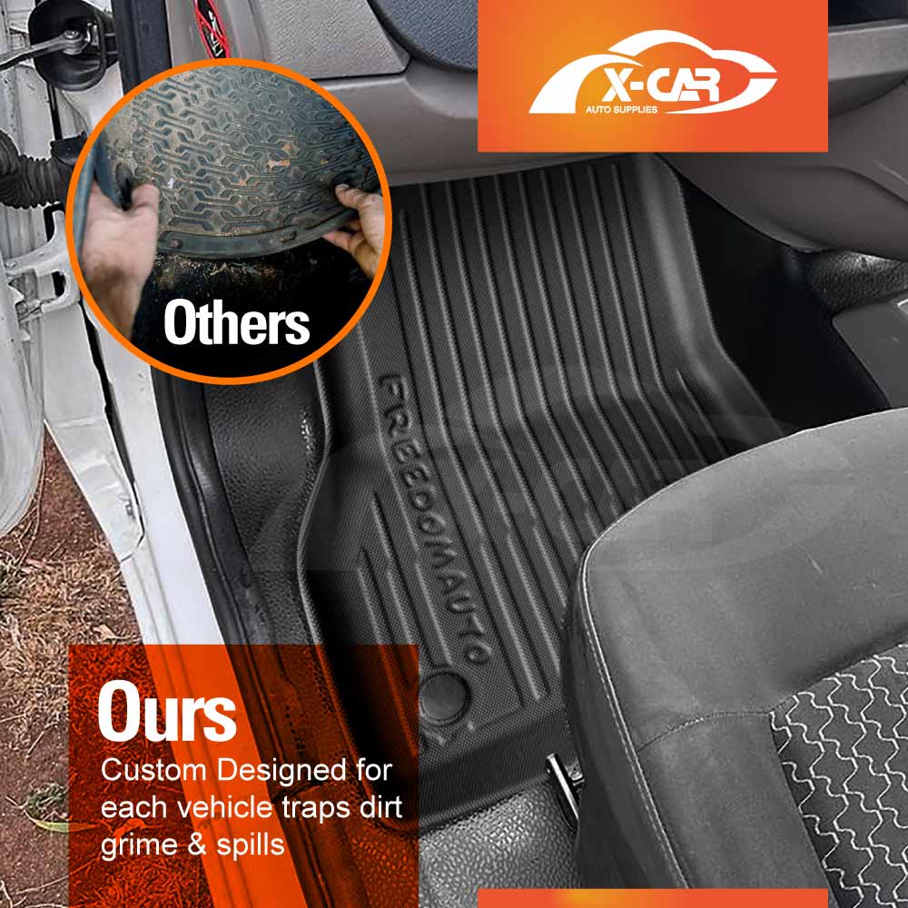 3D Front Floor Mats for Renault Kangoo F61 / Phase II Auto 2010-2021 Heavy Duty All Weather Car Mats Carpet Liner Set