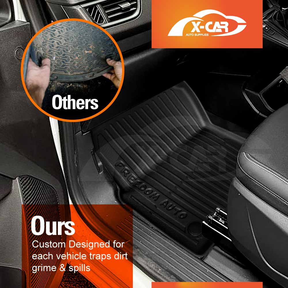 3D Front Floor Mats for Renault Kangoo XFK Series Auto 2024-Onwards Heavy Duty All Weather Car Mats Carpet Liner Set