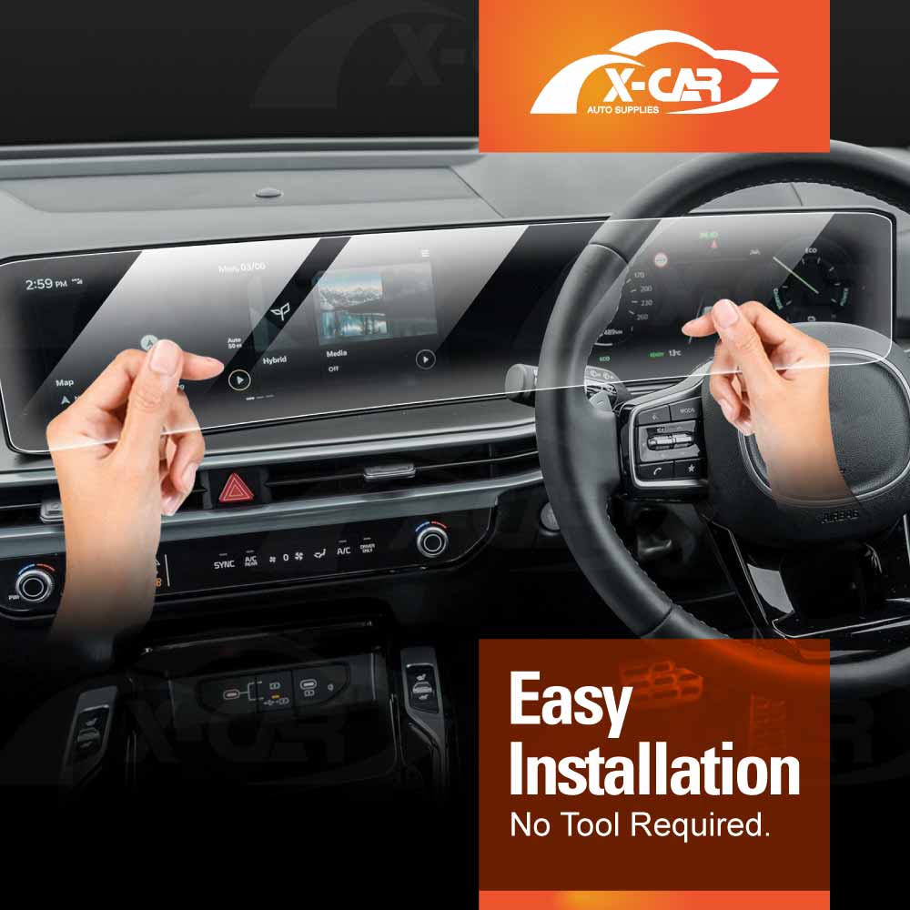 Screen Protector for Kia Sorento MQ4 Series 2023-Onwards 12.3-inch Touchscreen Anti-Scratch Film Cover Dashboard Display Protection Accessories