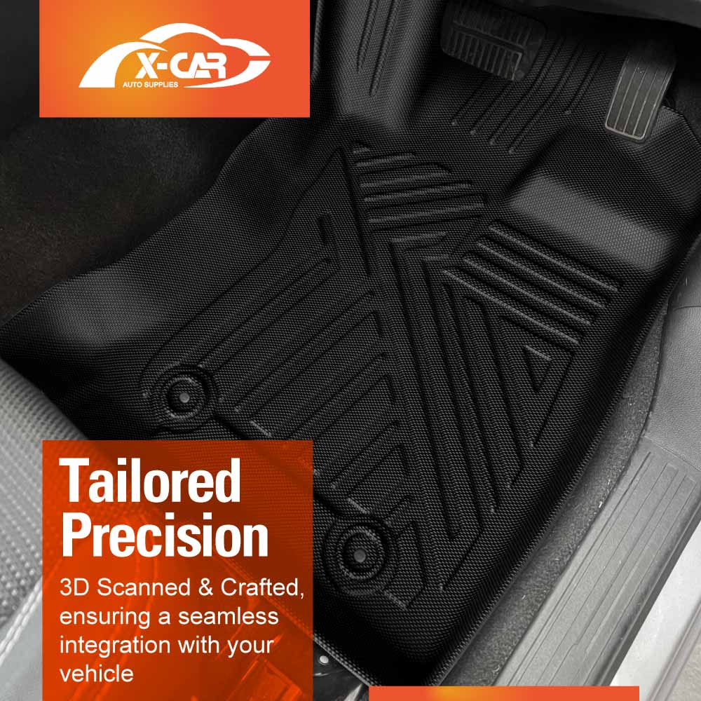 3D Floor Mats Boot Liner Set for Subaru Forester 2012-2018 All Weather Heavy Duty Cargo Car Trunk Luggage Tray