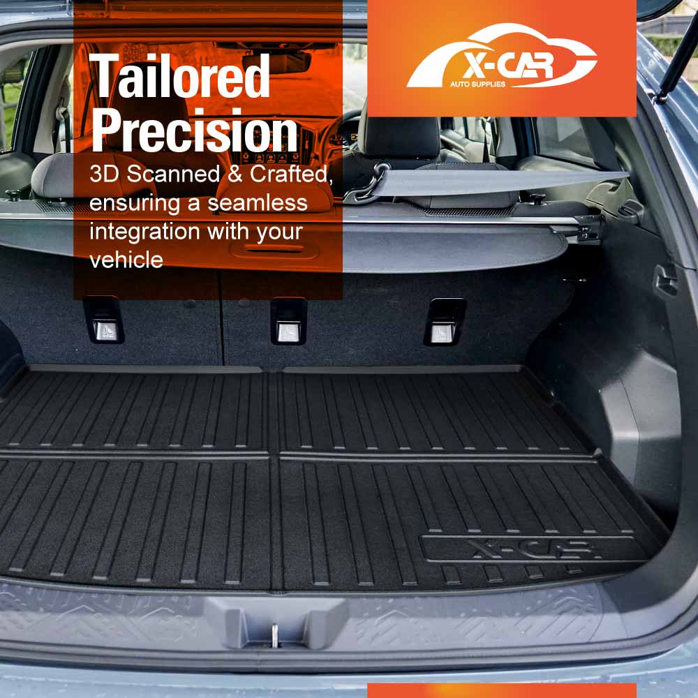 3D Floor Mats Boot Liner for Subaru Crosstrek 2023-Onwards All Weather Heavy Duty Cargo Car Trunk Luggage Tray