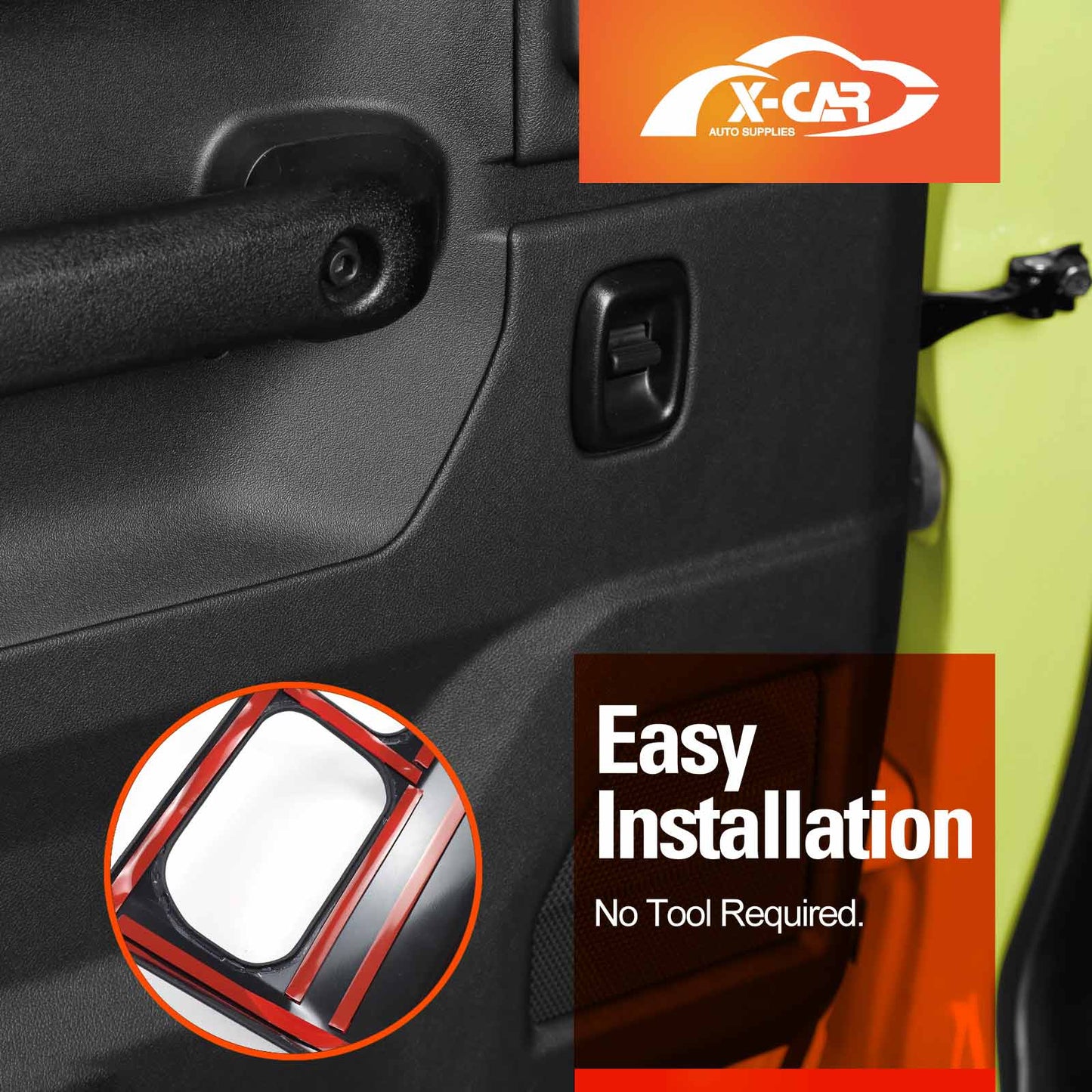 Door Protector Cover Panel Set for Suzuki Jimny XL 5-Door 2023-Onwards Front & Rear Protective Anti-Kick Pad Interior Accessories