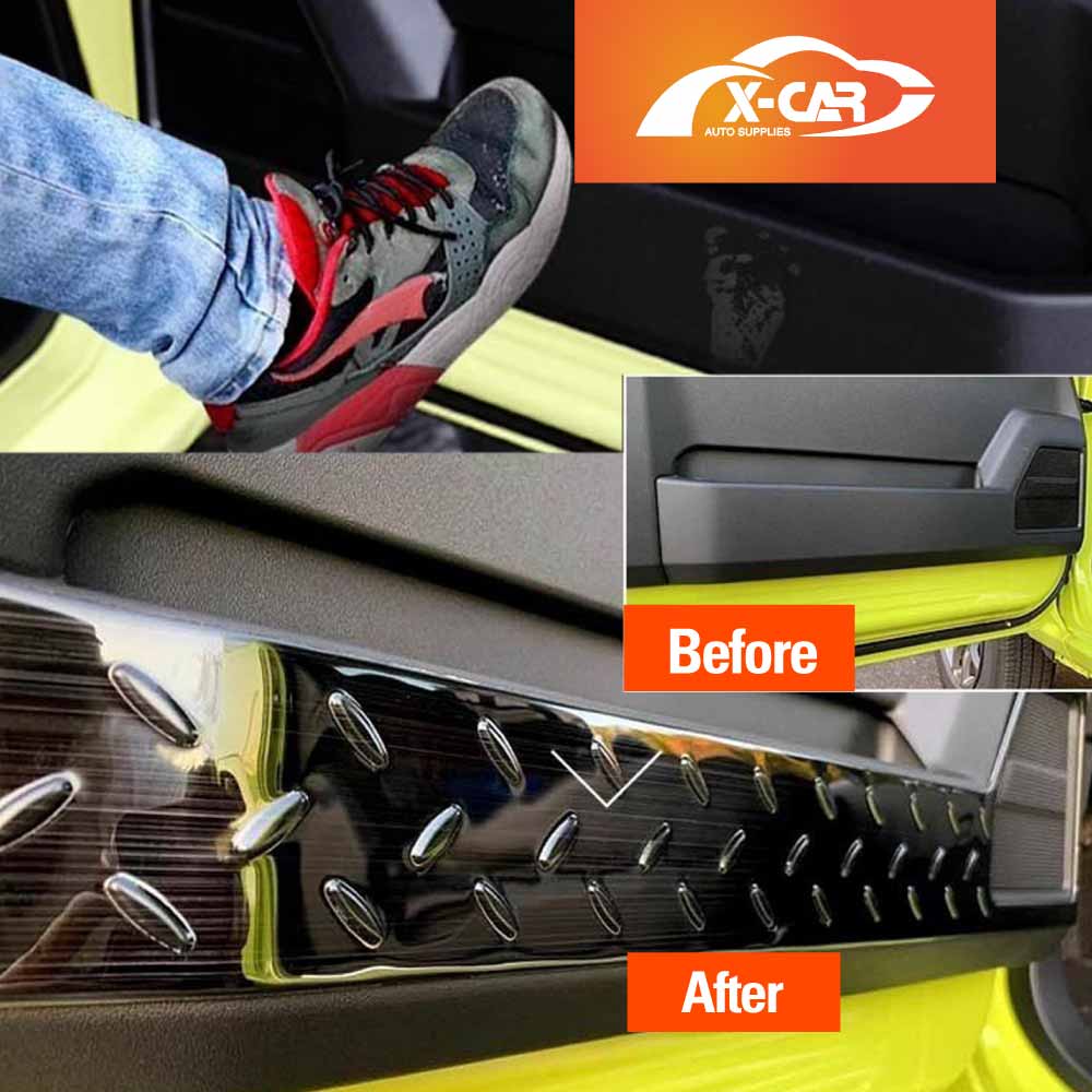 Anti Kick Car Door Panel For Suzuki Jimny 3-Door 2018-2025 Steel Protective Side Edge Protector Cover Black