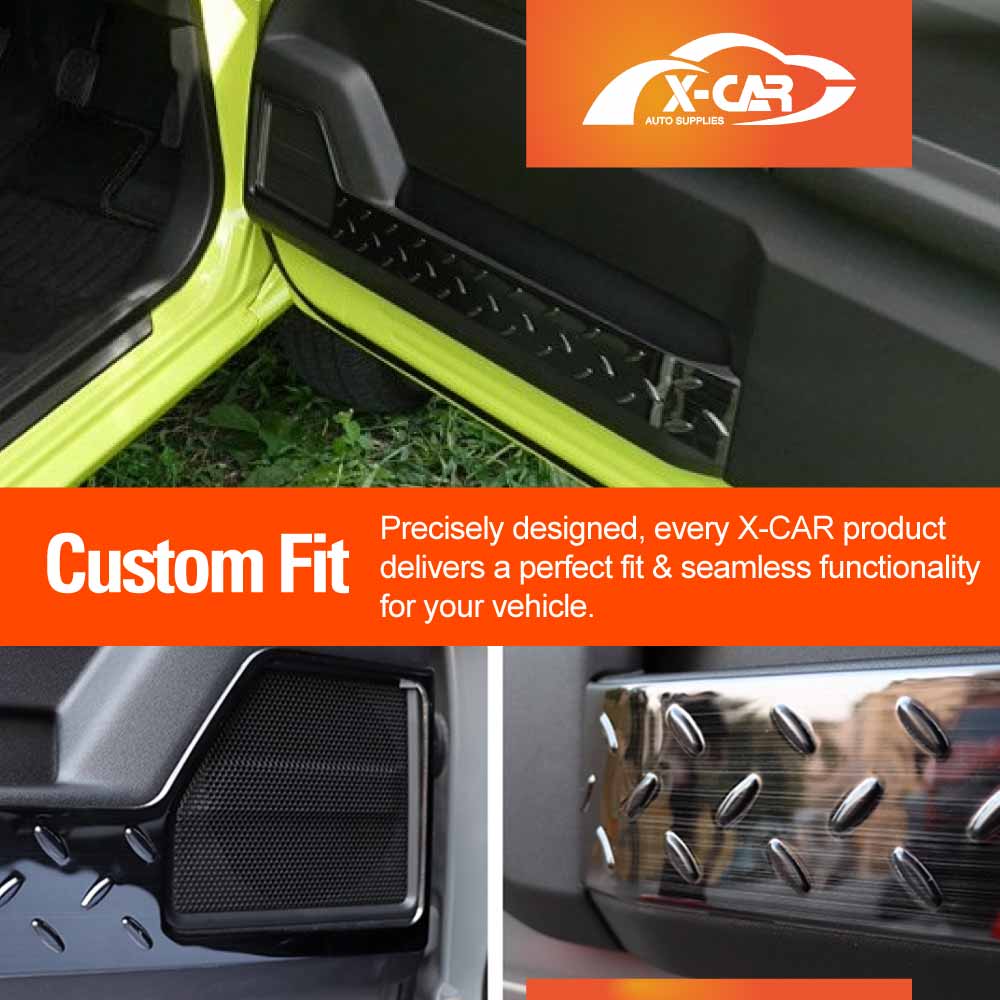 Anti Kick Car Door Panel For Suzuki Jimny 3-Door 2018-2025 Steel Protective Side Edge Protector Cover Black