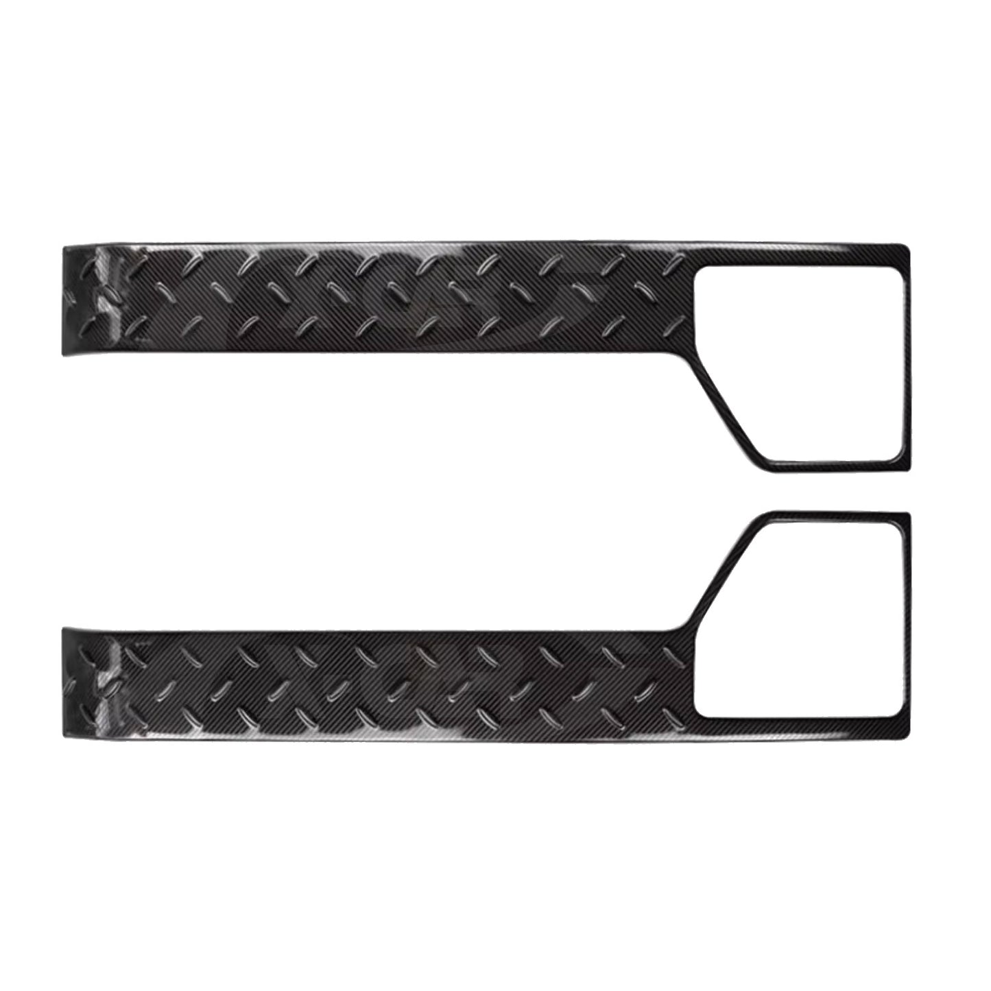 Anti Kick Car Door Panel For Suzuki Jimny 3-Door 2018-2025 Steel Protective Side Edge Protector Cover Guard Carbon Fibre Style