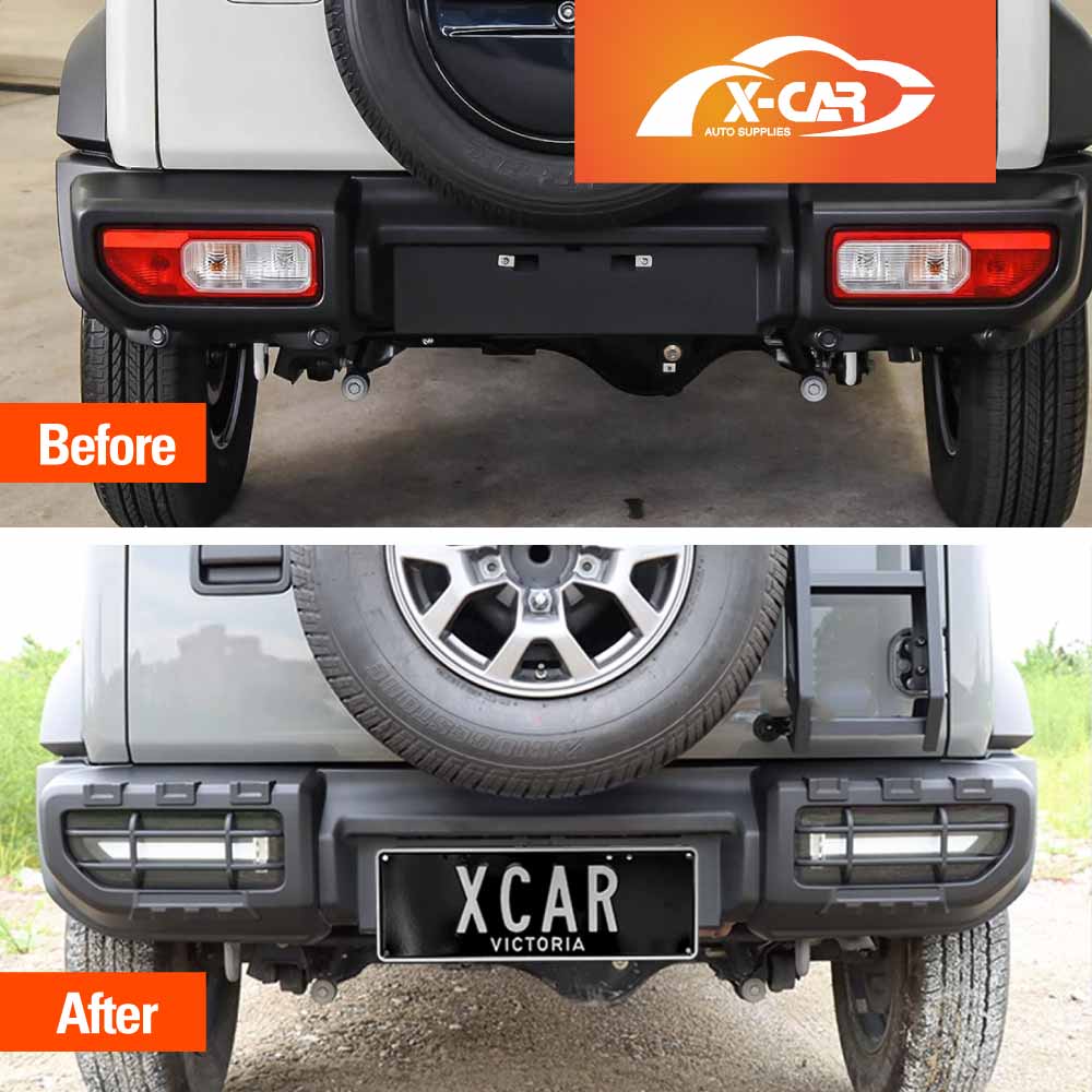 Tail Light Trim for Suzuki Jimny 2018-2025 Matt Black Rear Lamp Taillight Frame Cover Guard Set of 2