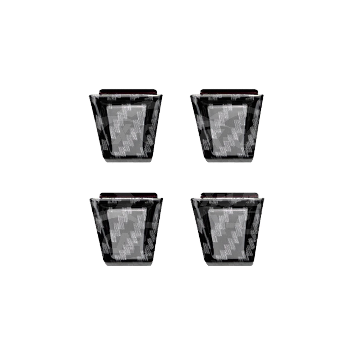 Window Lift Switch Button Trims for Suzuki Jimny 2018-Onwards Carbon Fiber Style Interior Door Cover Protector Accessories Set of 4