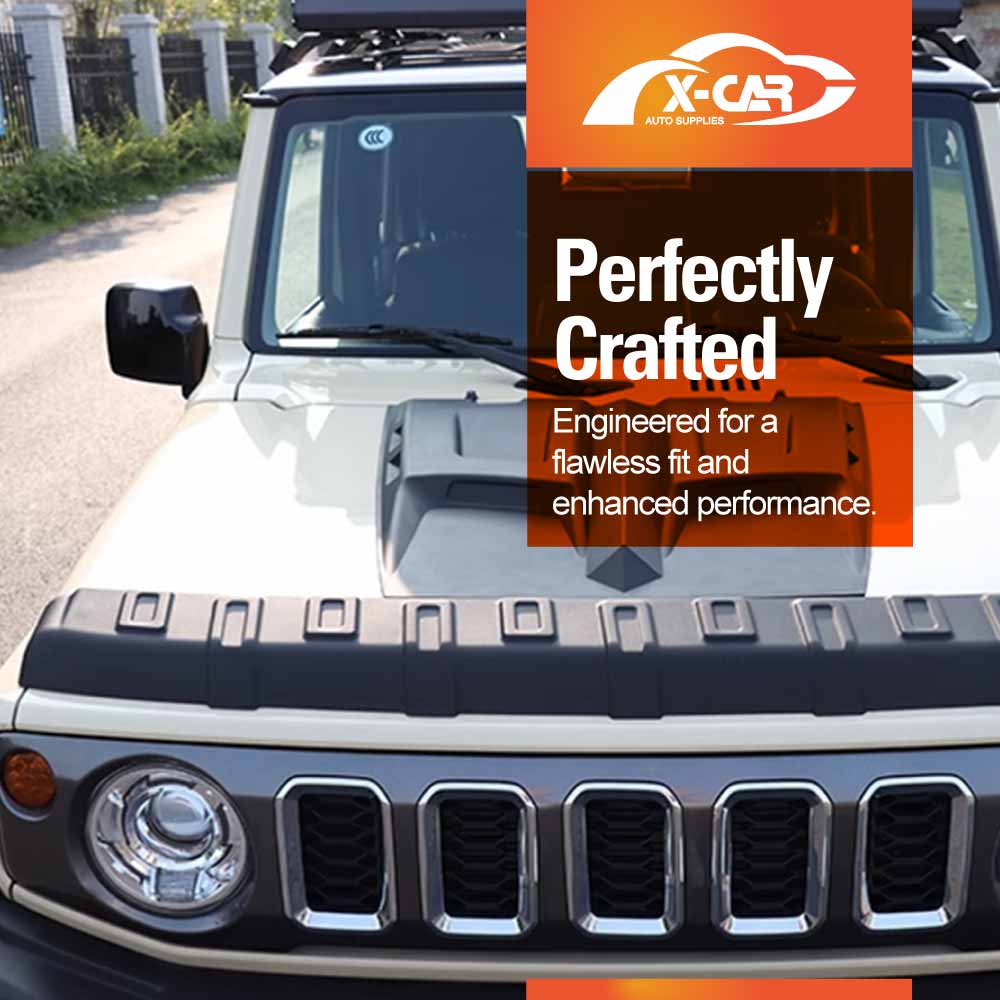 Bonnet Protector for Suzuki Jimny 3-Door 2018-2025 Hood Guard Trim Cover Exterior Accessories Matt Black Raptor Style