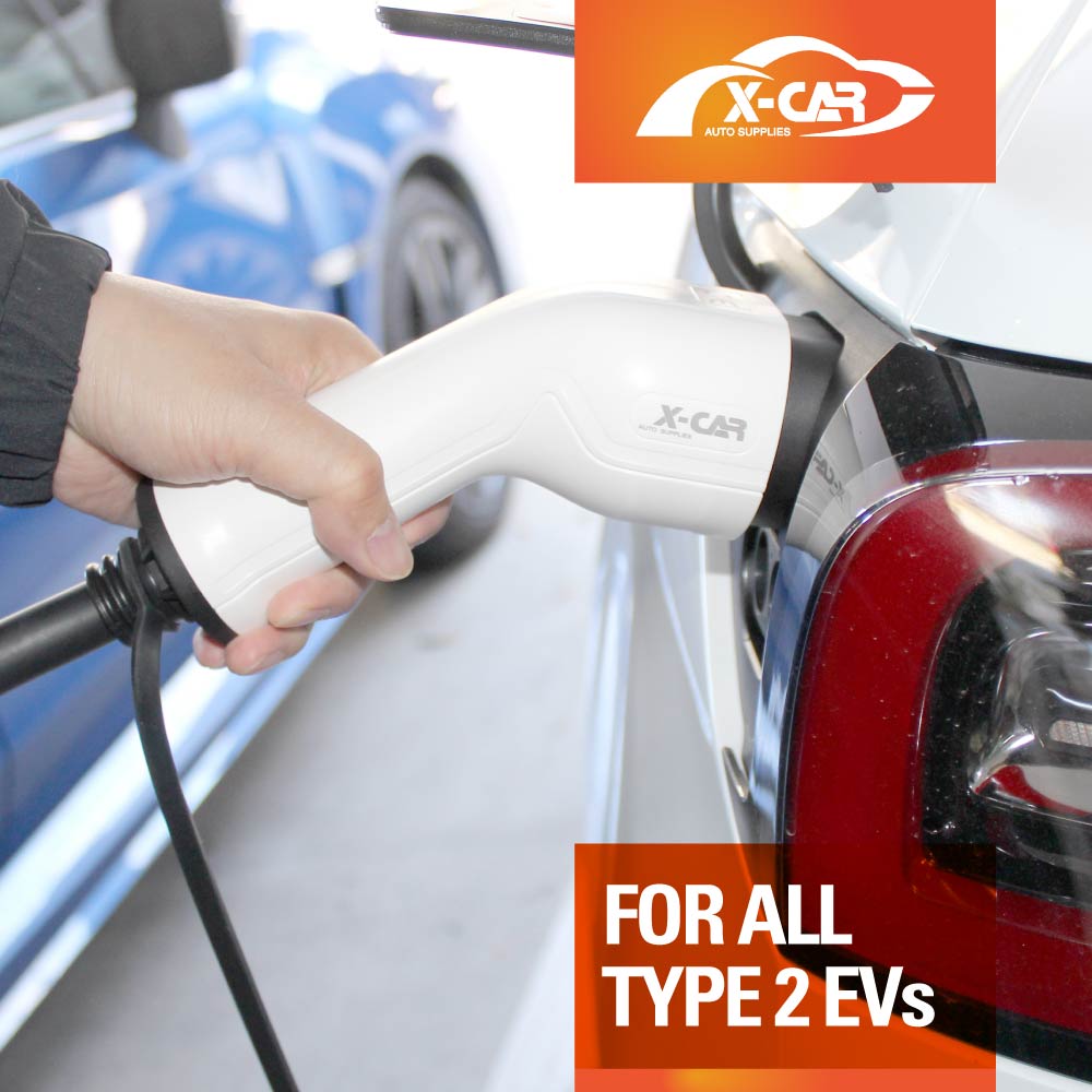 Type 2 Portable EV Charger 32 Amp 7KW 3 Pin 5 Meters for Tesla Model 3 Model Y BYD ATTO3 Polestar MG EV
