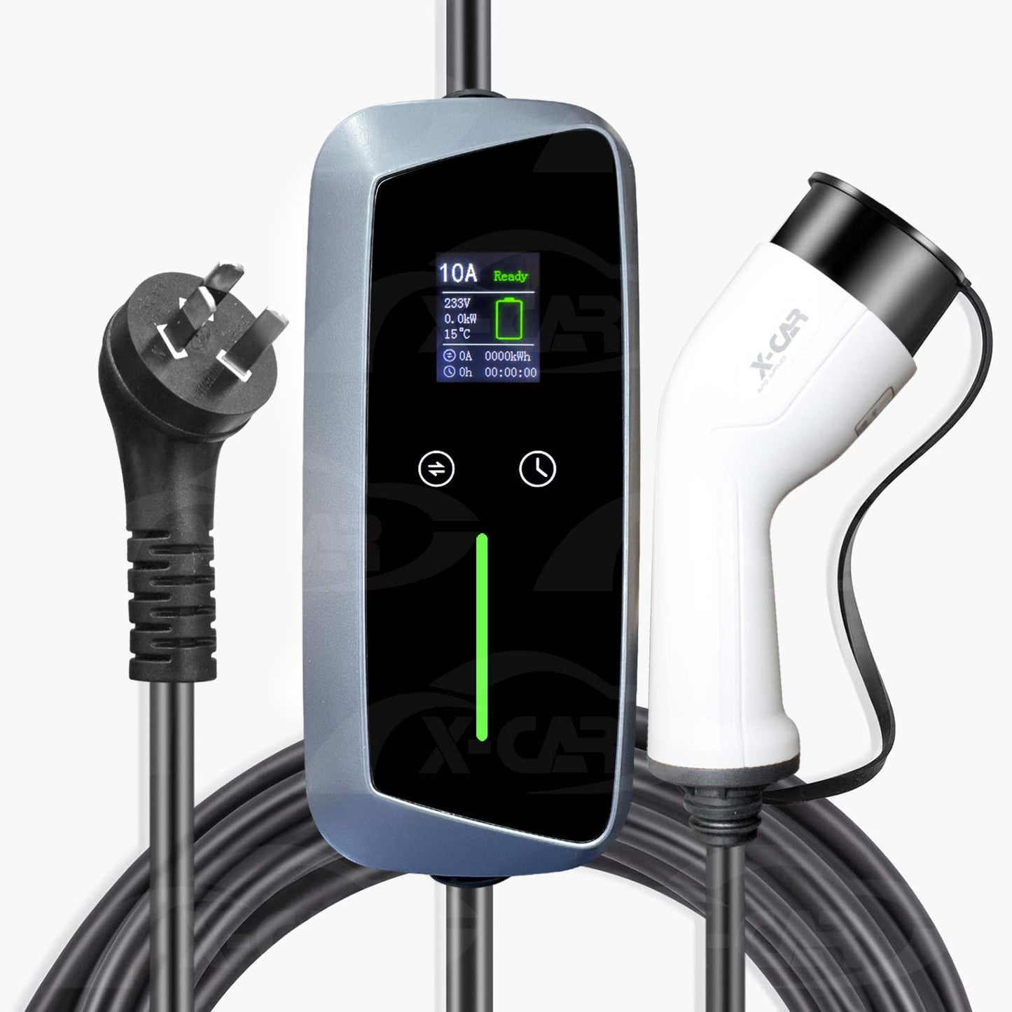 Type 2 Portable EV Charger 10 Amp 2.4KW Australian Plug 5 Meters for Tesla Model 3 Highland 2023-2025