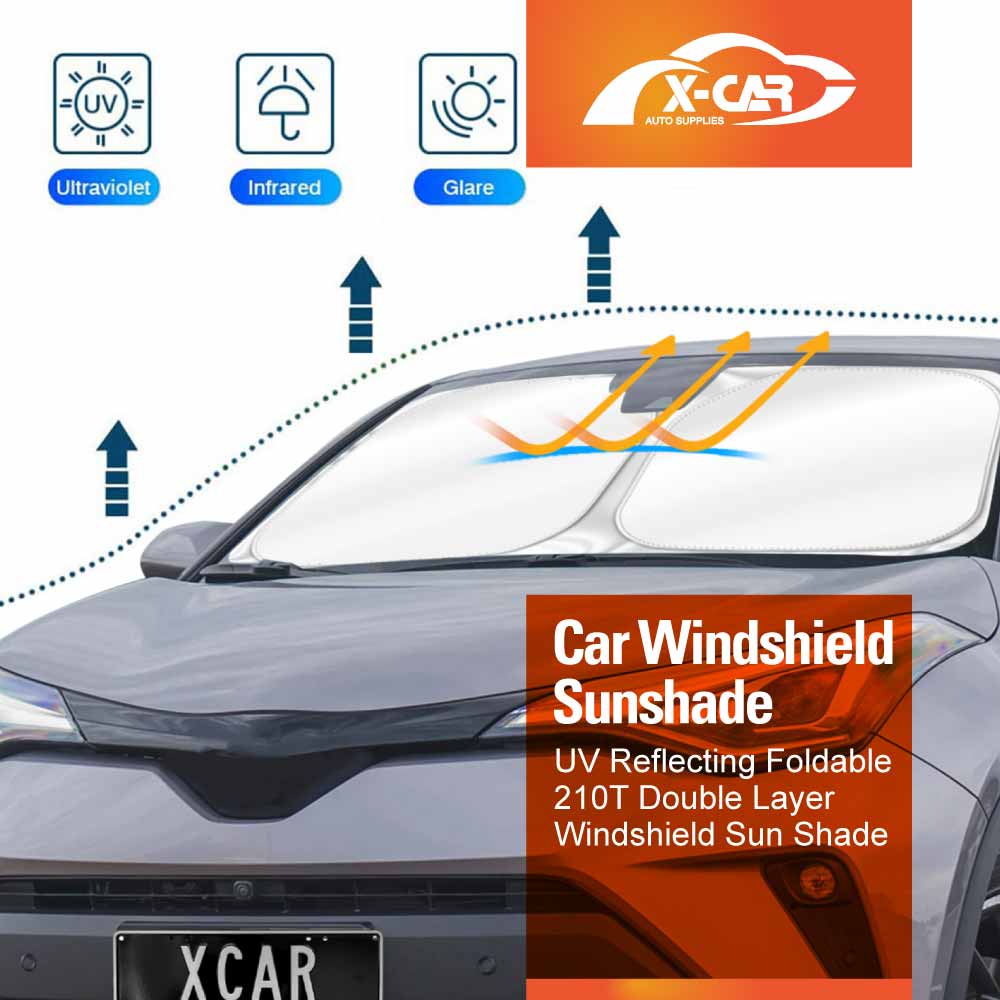WindScreen Sun Shade for Toyota C-HR CHR 2016-2023 Blocks UV Rays Foldable Custom Wind Screen Sun Visor Protector