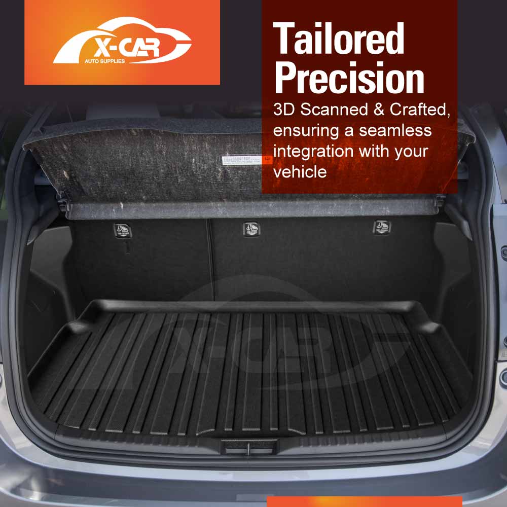 3D Floor Mats Boot Liner Set for Toyota Yaris Hatch 2020-Onwards All Weather Heavy Duty Cargo Car Trunk Luggage Tray