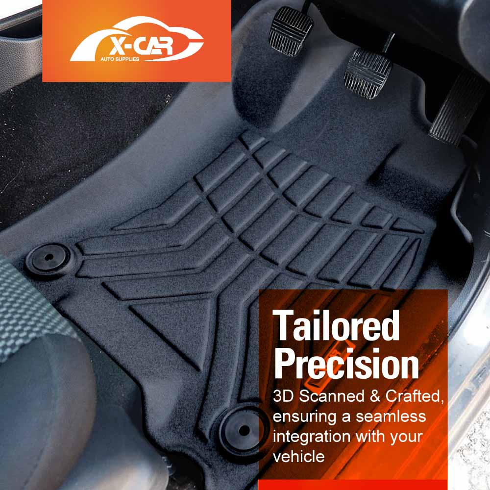 3D Floor Mats for Nissan Navara NP300 D23 Single Cab 2015-Onwards Customized Heavy Duty All Weather Car Liners