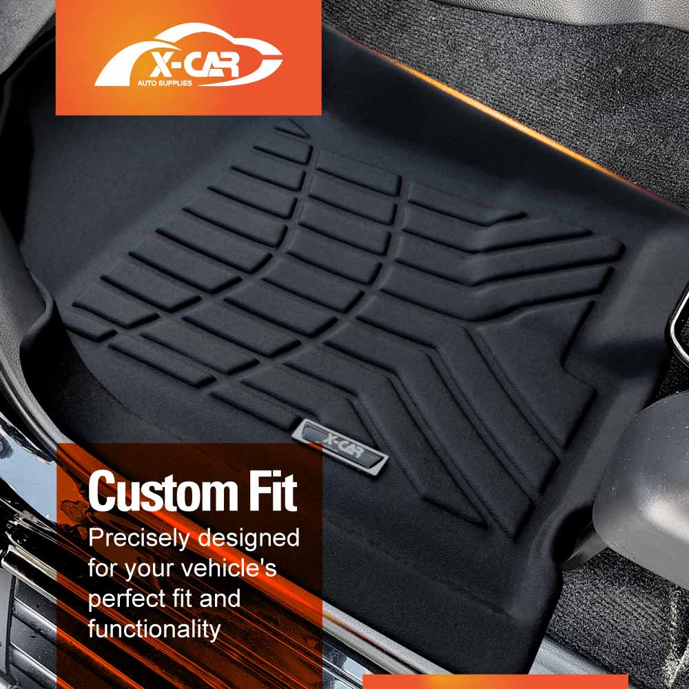 3D Floor Mats for Nissan Navara NP300 D23 Single Cab 2015-Onwards Customized Heavy Duty All Weather Car Liners