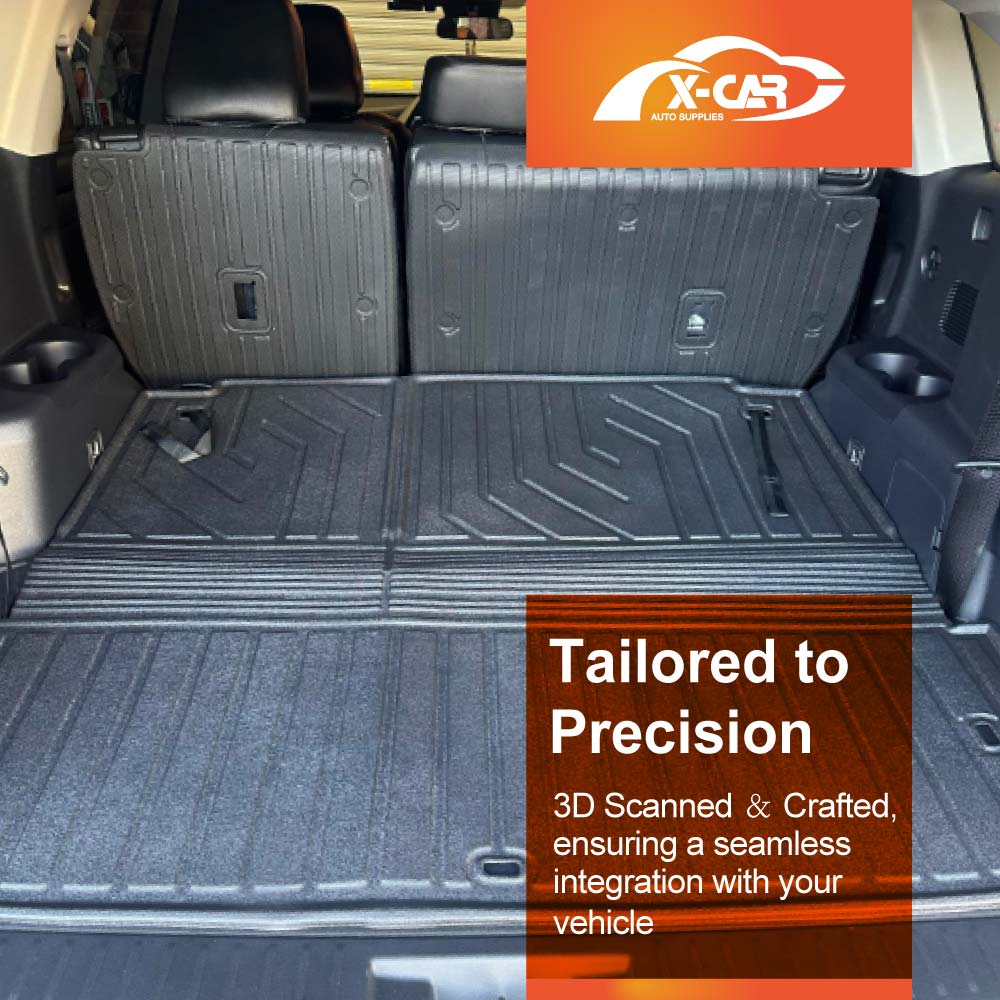 3D Floor Mats Boot Liner for Toyota Kluger 2021-2025 All Weather Heavy Duty Cargo Car Trunk Luggage Tray