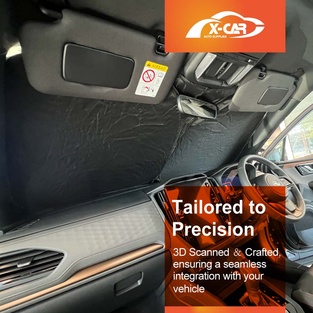 WindScreen Sun Shade for Subaru Forester 6th Gen 2025-Onwards Blocks UV Rays Foldable Custom Wind Screen Sun Visor Protector