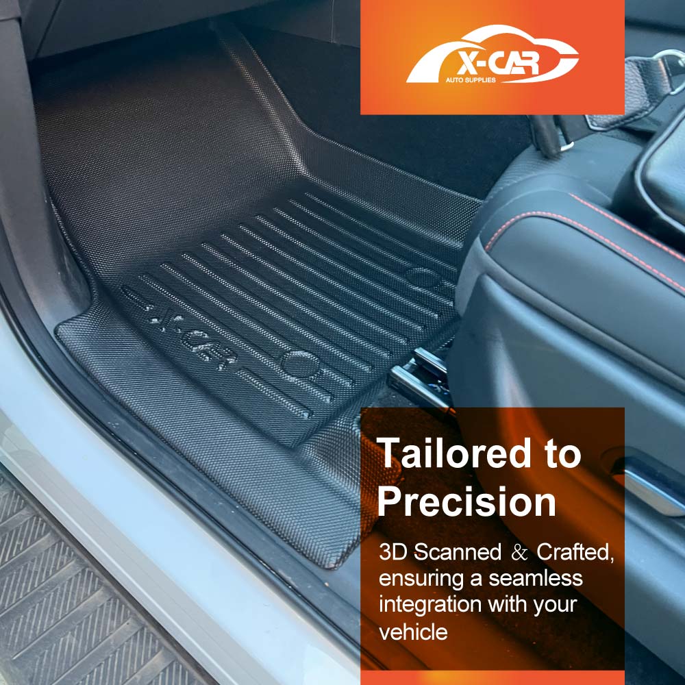 3D Floor Mats Tub Liner for BYD Shark 6 2024-Onwards All Weather Heavy Duty Cargo Car Trunk Luggage Tray