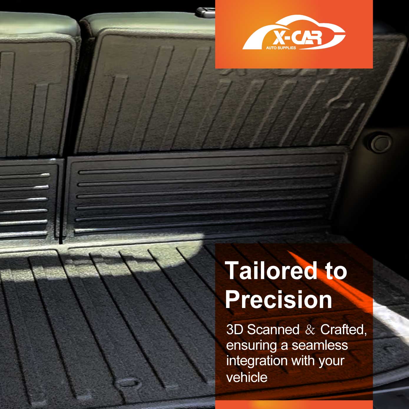 3 Pcs Boot Liners Floor Mats for Mitsubishi Outlander Petrol ZM 7 Seater 2021-2025 All Weather Heavy Duty TPE Cargo Car Trunk Luggage Tray