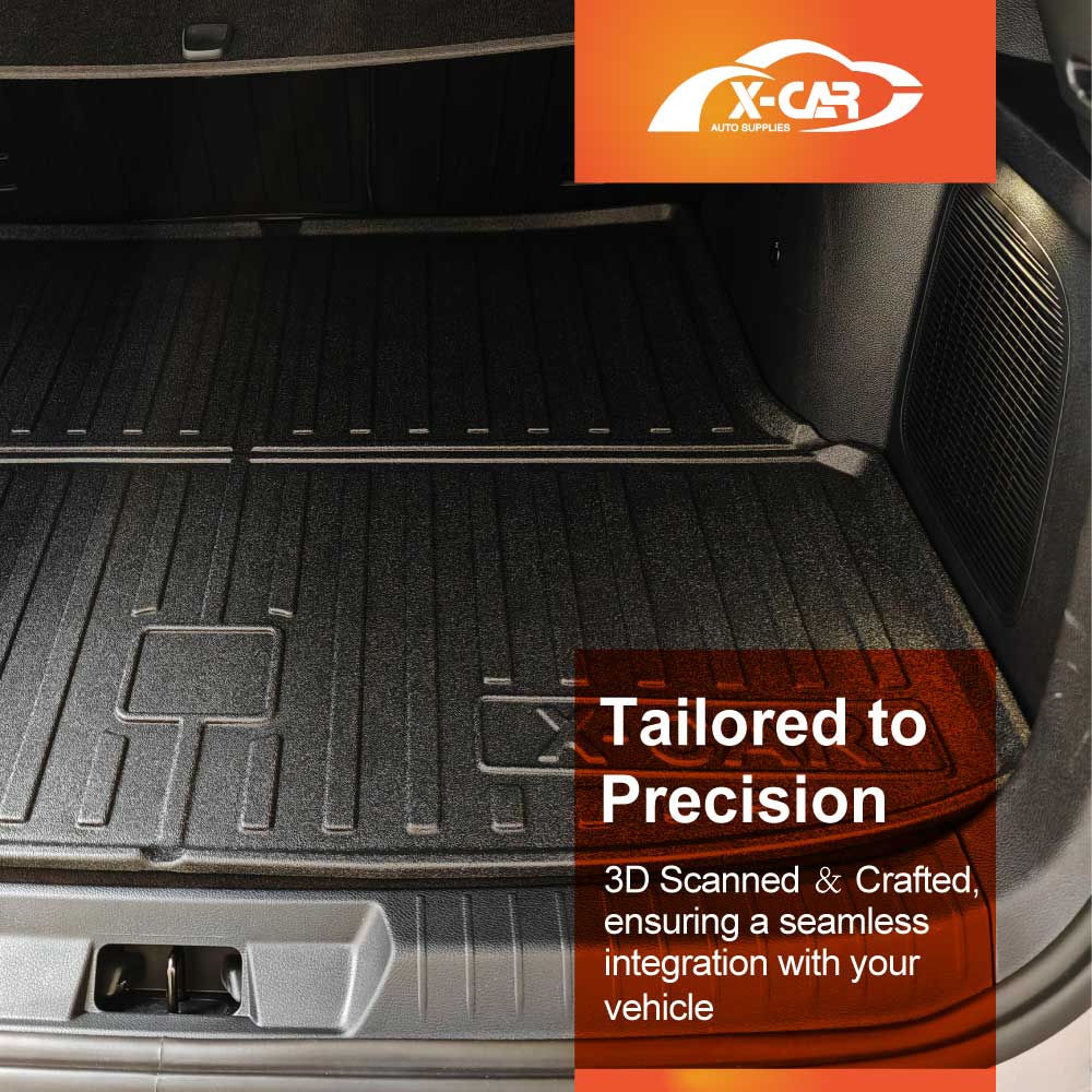 3D Floor Mats Boot Liner for BYD SEALION 6 SEALION6 2024-Onwards All Weather Heavy Duty Cargo Car Trunk Luggage Tray