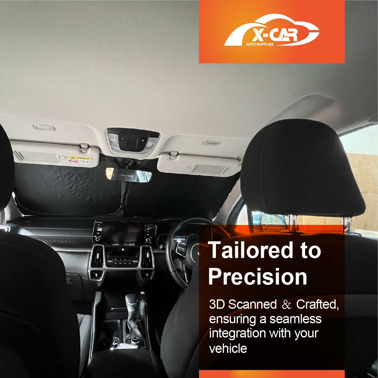 WindScreen Sun Shade for Kia Sorento 2020-2025 Blocks UV Rays Foldable Custom Wind Screen Sun Visor Protector