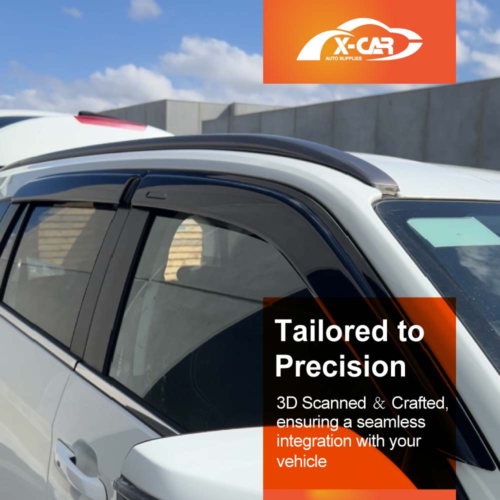 Weathershields for Isuzu MU-X MUX 2022-2025 Car Weather Shields Wind Deflectors Window Sun Visor 4 Pcs