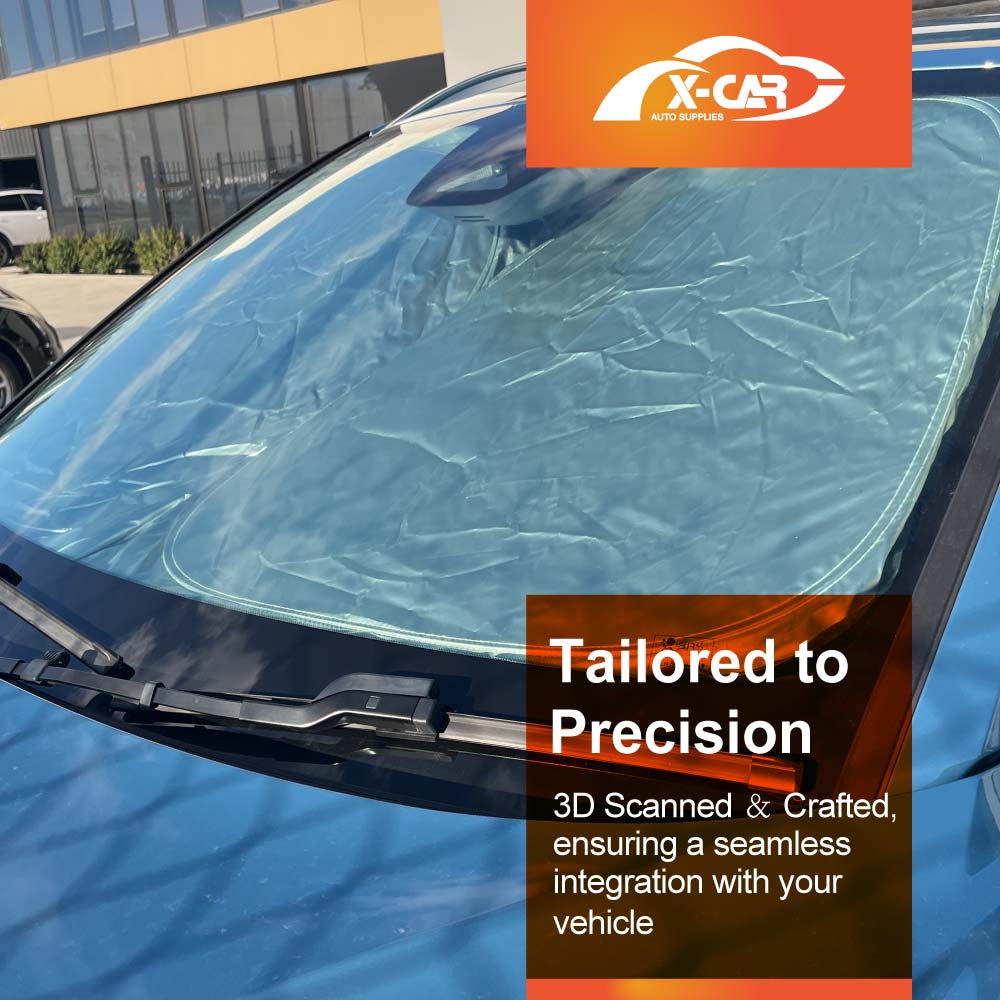 WindScreen Sun Shade for Volvo XC40 2018-Onwards Blocks UV Rays Foldable Custom Wind Screen Sun Visor Protector