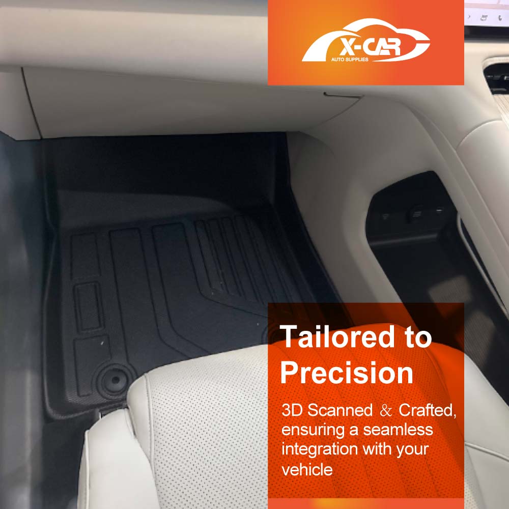 3D Floor Mats Boot Liner Set for Geely EX5 2025-Onwards All Weather Heavy Duty Toolbox Cargo Car Trunk Back Seat Kick Cover Luggage Tray