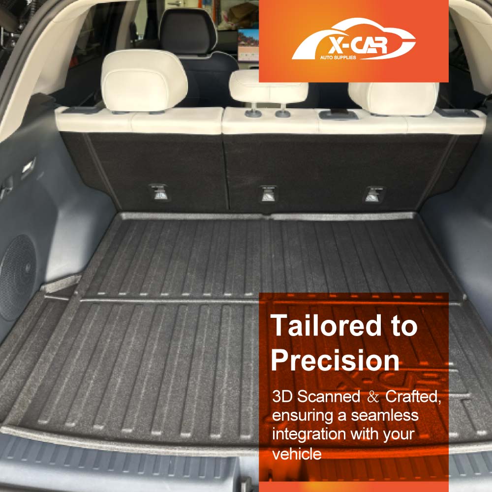 3D Floor Mats Boot Liner Set for Geely EX5 2025-Onwards All Weather Heavy Duty Toolbox Cargo Car Trunk Back Seat Kick Cover Luggage Tray
