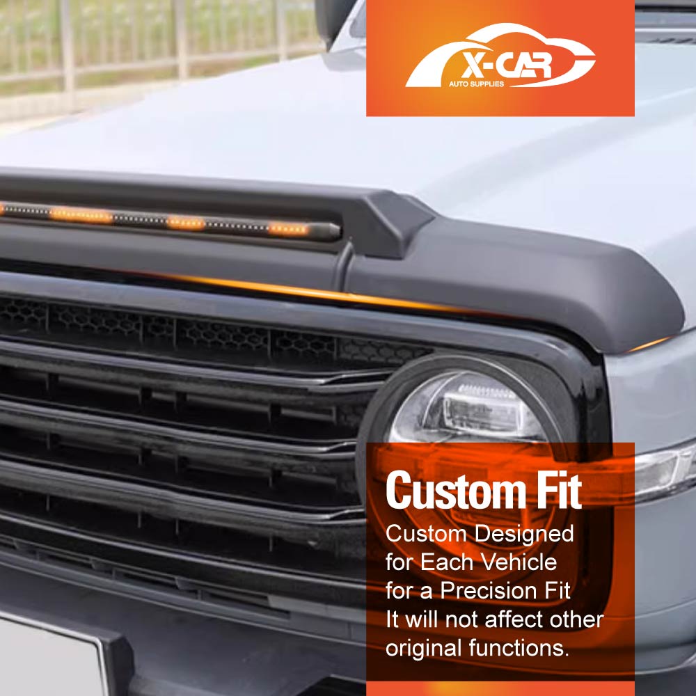 Bonnet Protector With LED light for GWM Tank 300 Tank300 2023-2025 Hood Guard Trim Cover Exterior Accessories