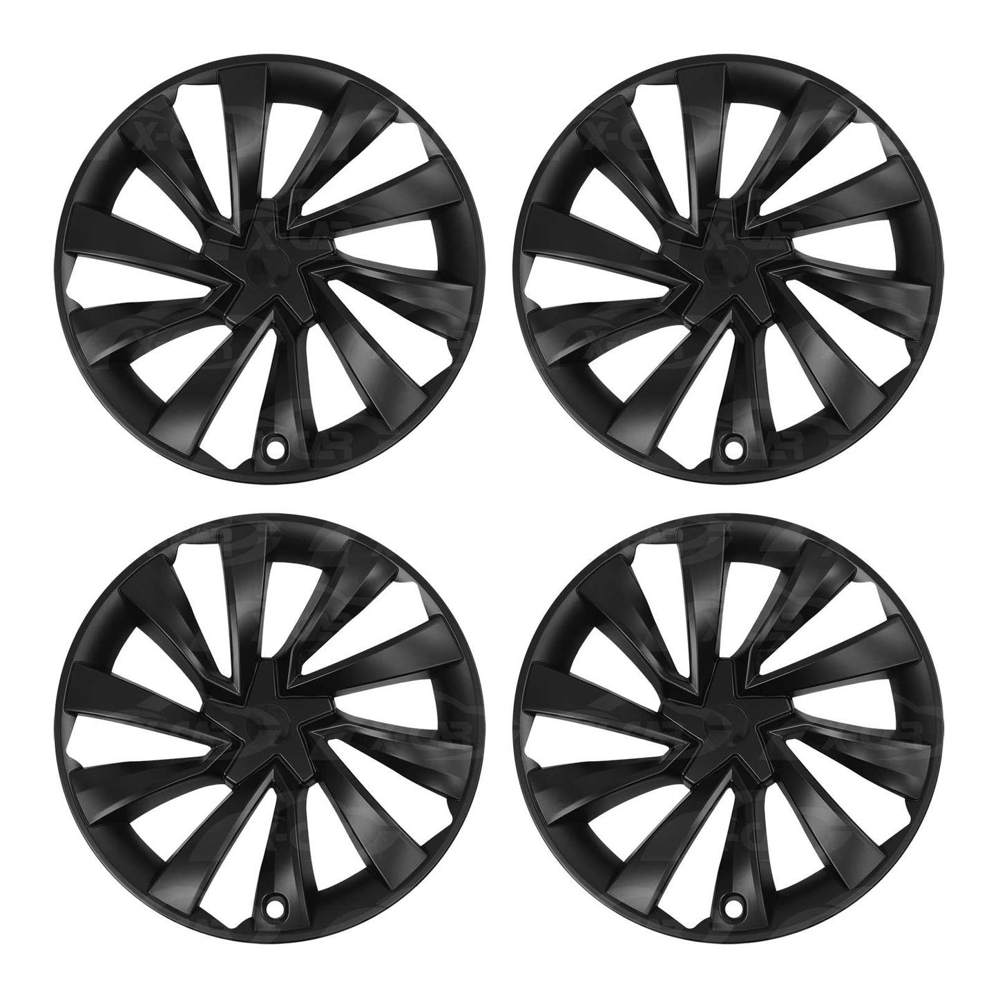 Tesla Model Y Juniper 2025-Onwards Wheel Protector Cover Caps 19 Inch Turbine Hubcap Hub Cap Matt Black Set of 4