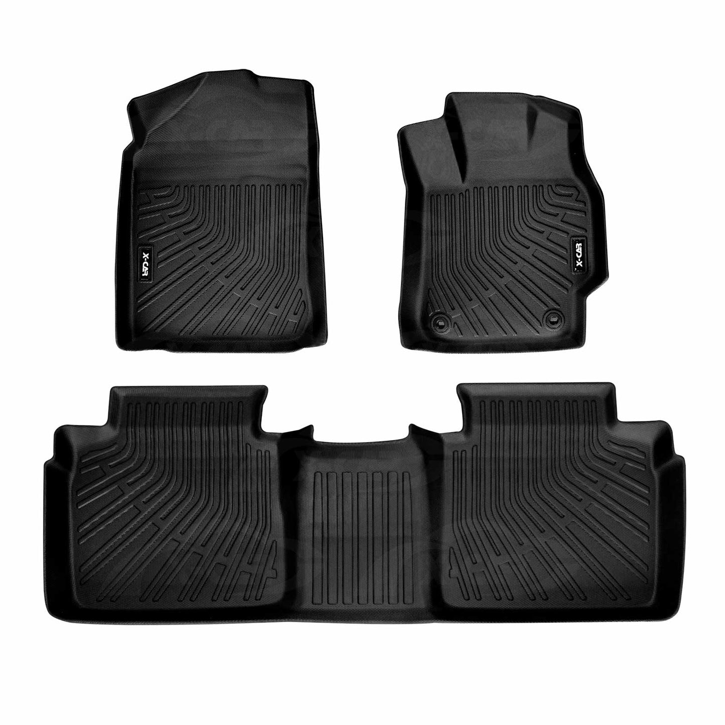 3D Floor Mats for Toyota Camry 2012-2017 Heavy Duty All-Weather Car Liners Full Set Carpet
