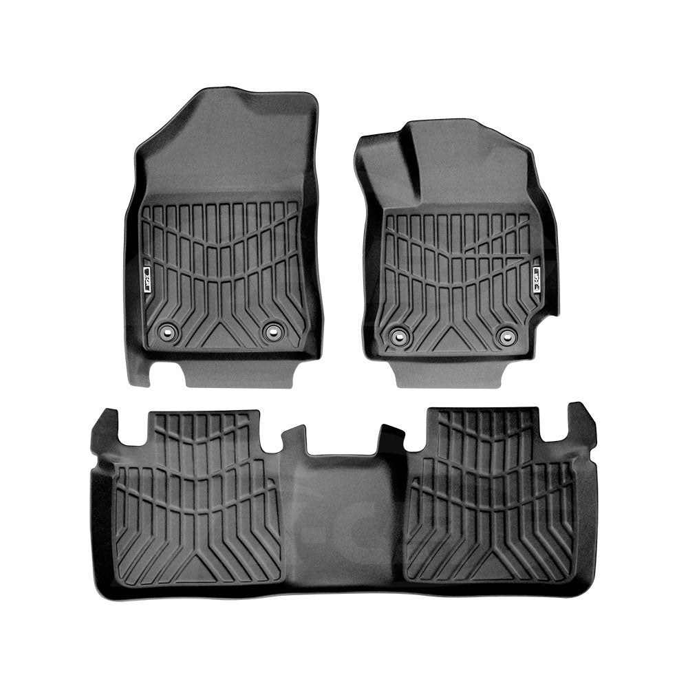 3D Floor Mats for Toyota Camry 2012-2017 Heavy Duty All-Weather Car Liners Full Set Carpet