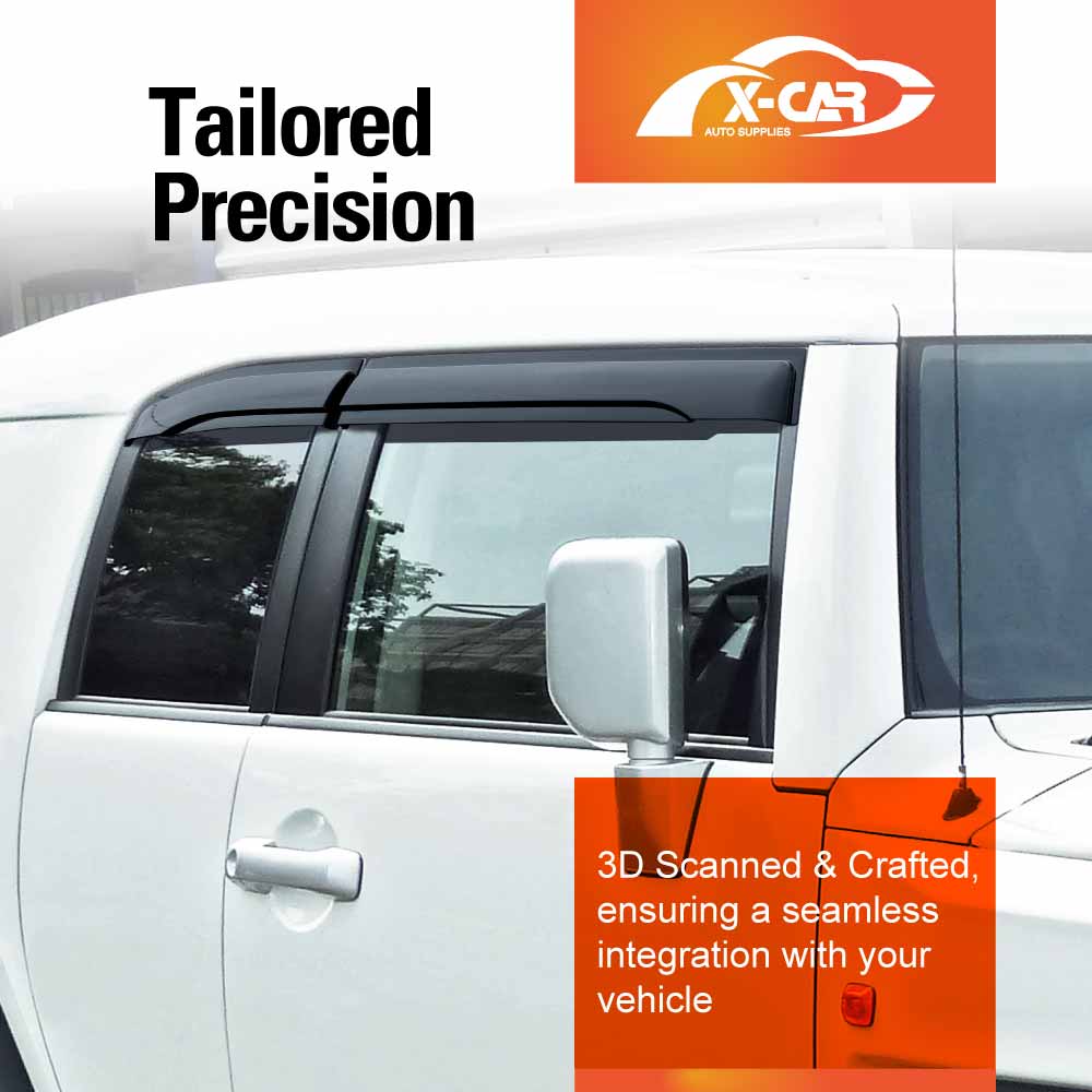 Weathershields for Toyota FJ Cruiser 2011-2016 Car Weather Shields Wind Deflectors Window Sun Visor